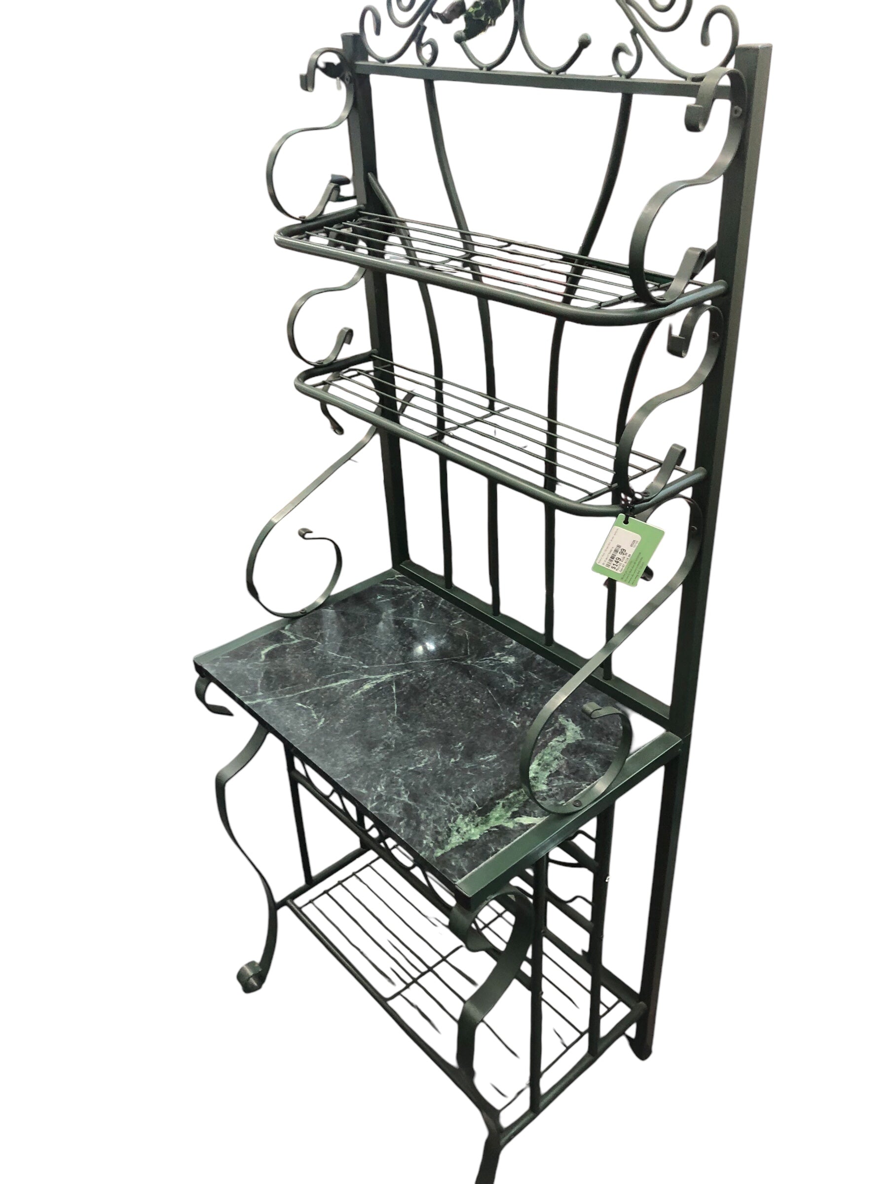 Bakers Rack (Green/Blk green marble)