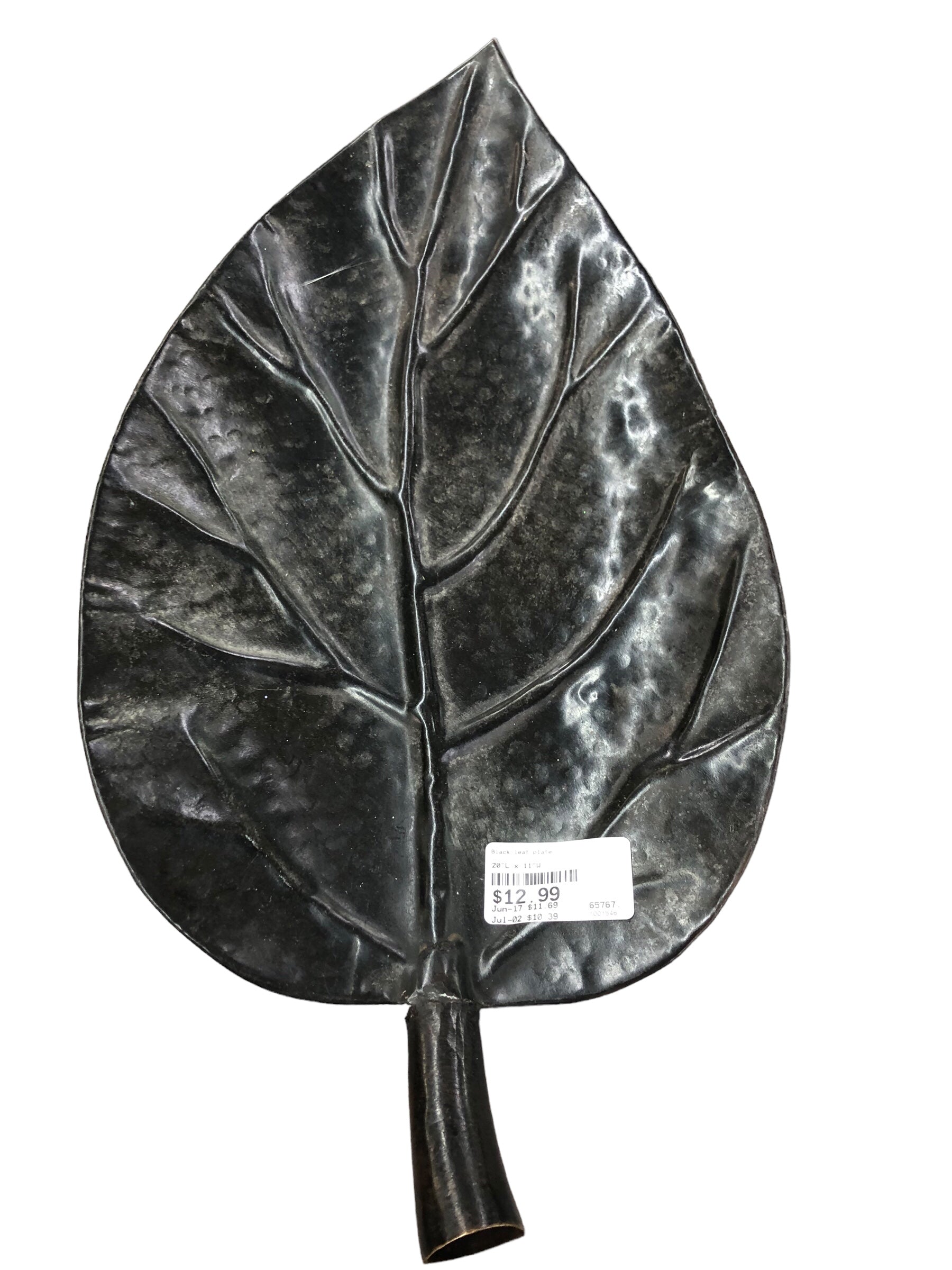 Black leaf plate
