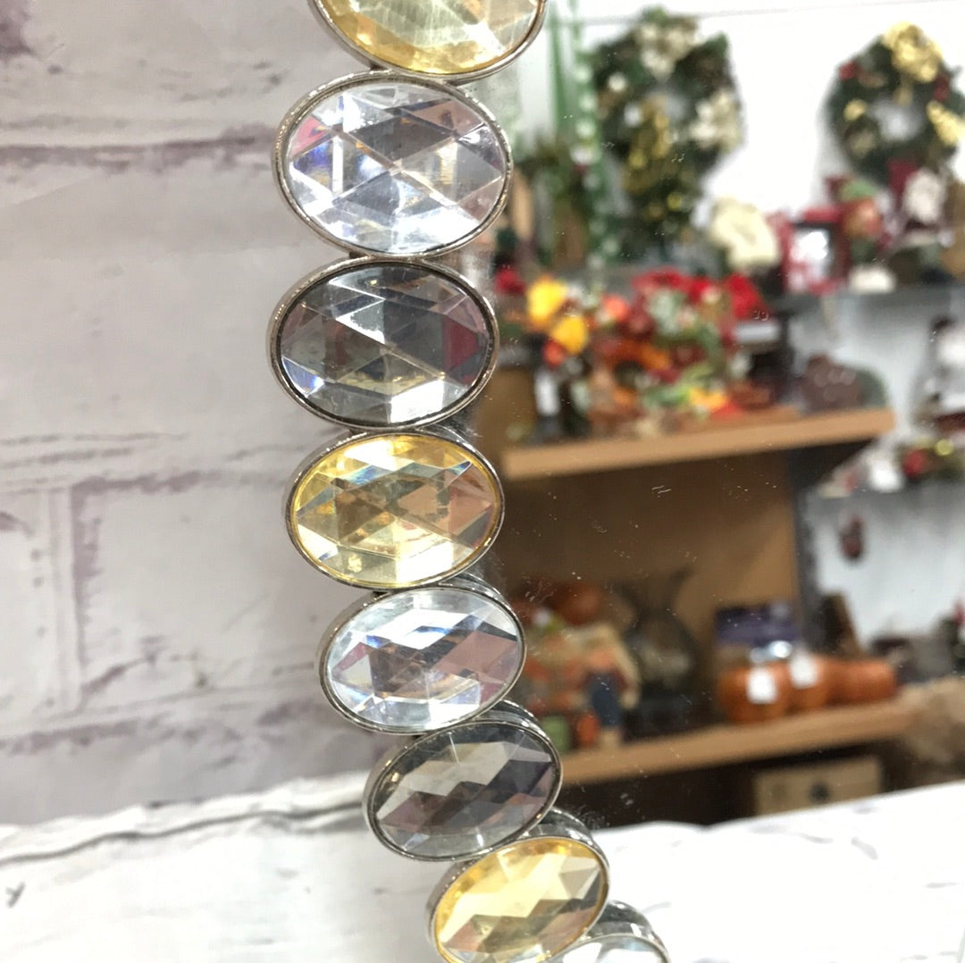 Round Mirror with Gems