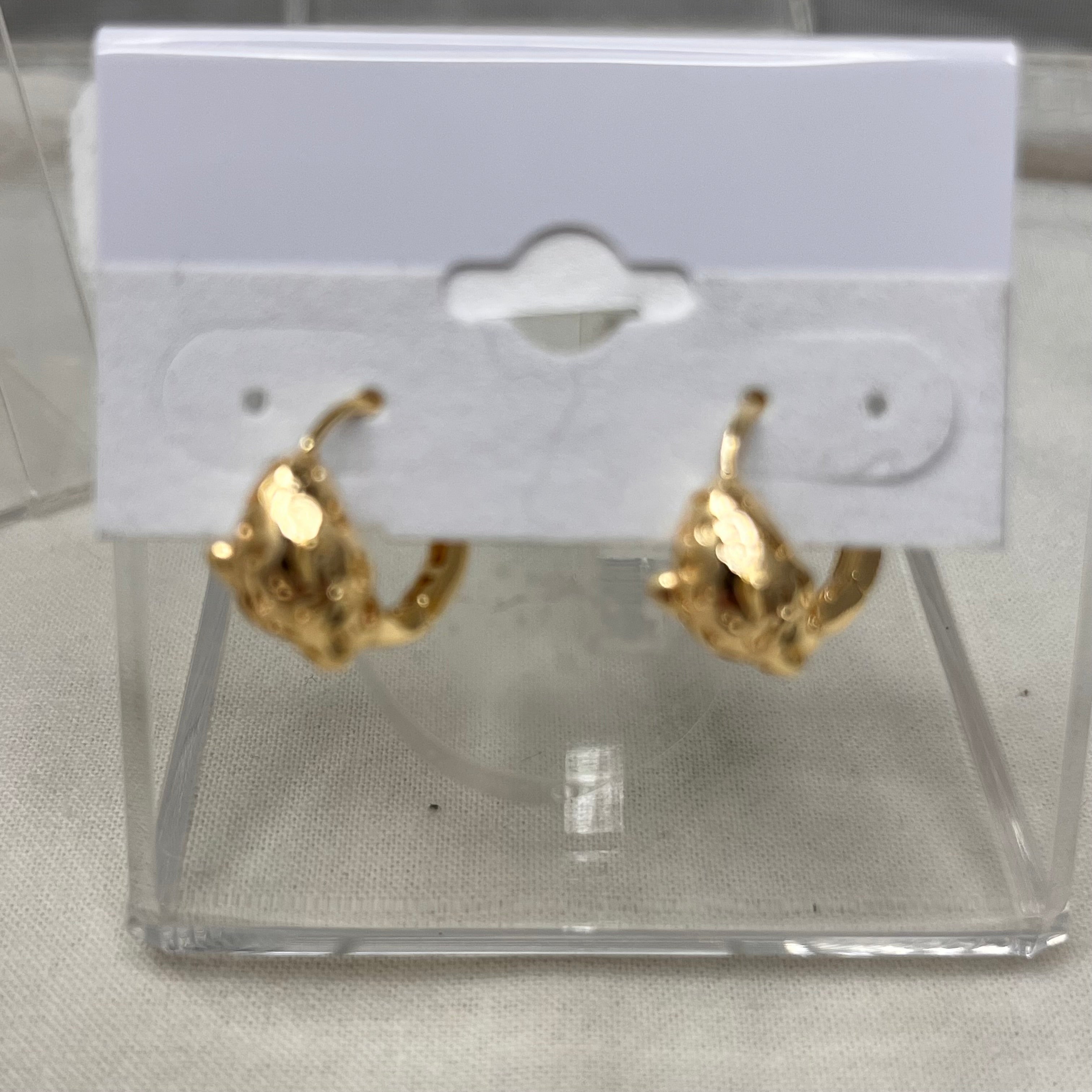 Earrings Panther/Green Eyes