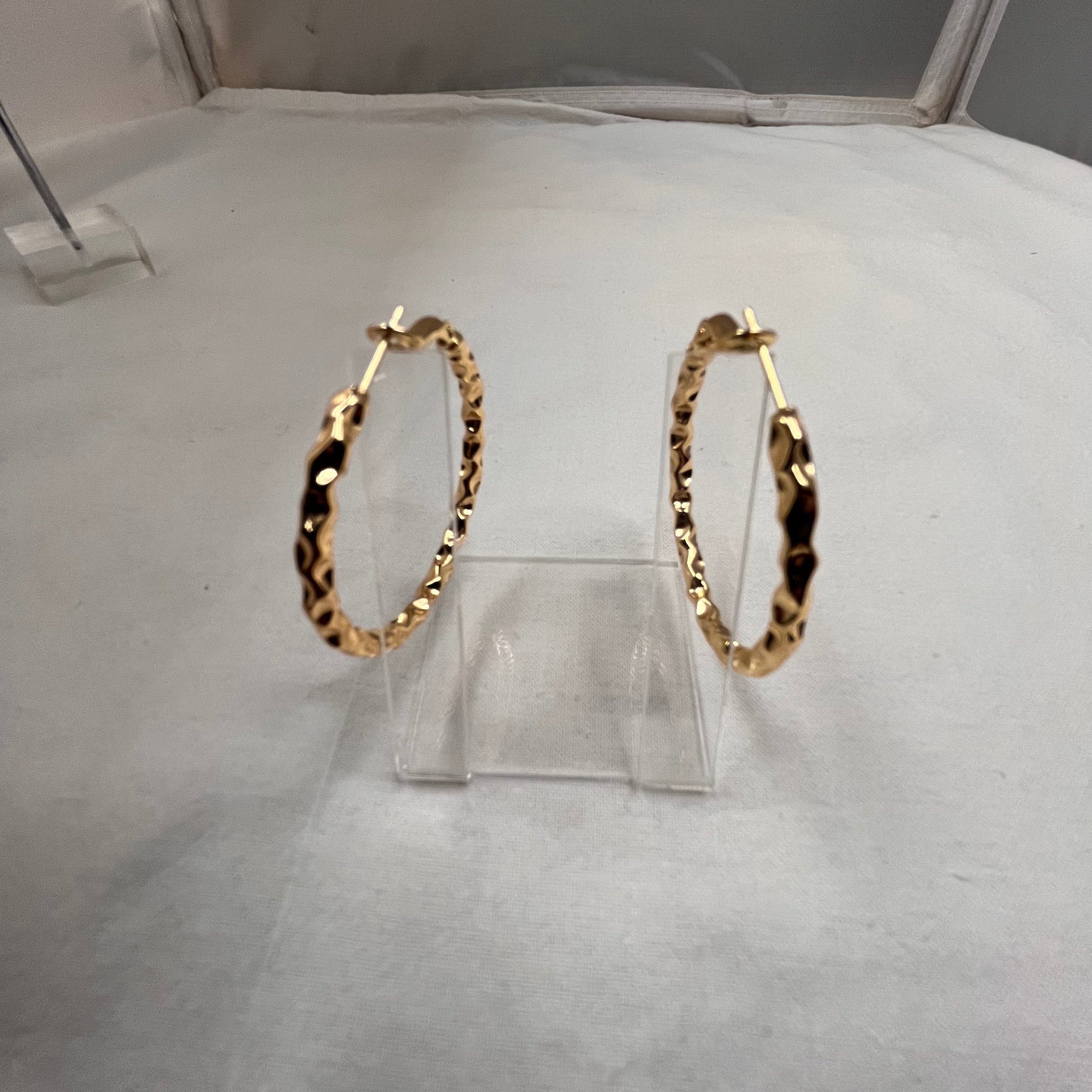 Earrings Twisted Hoops