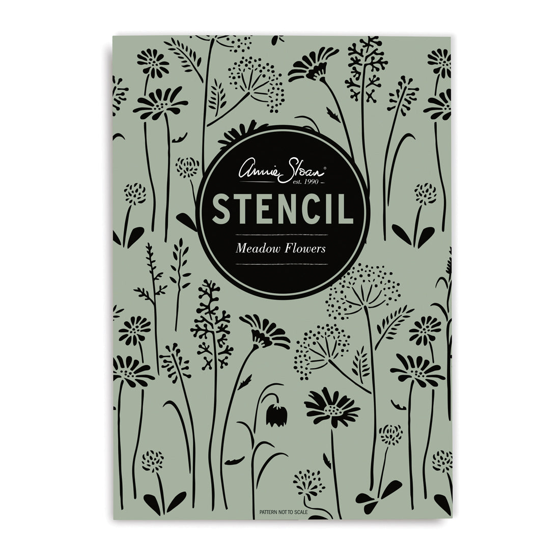 Stencil A3 Design Meadow Flowers