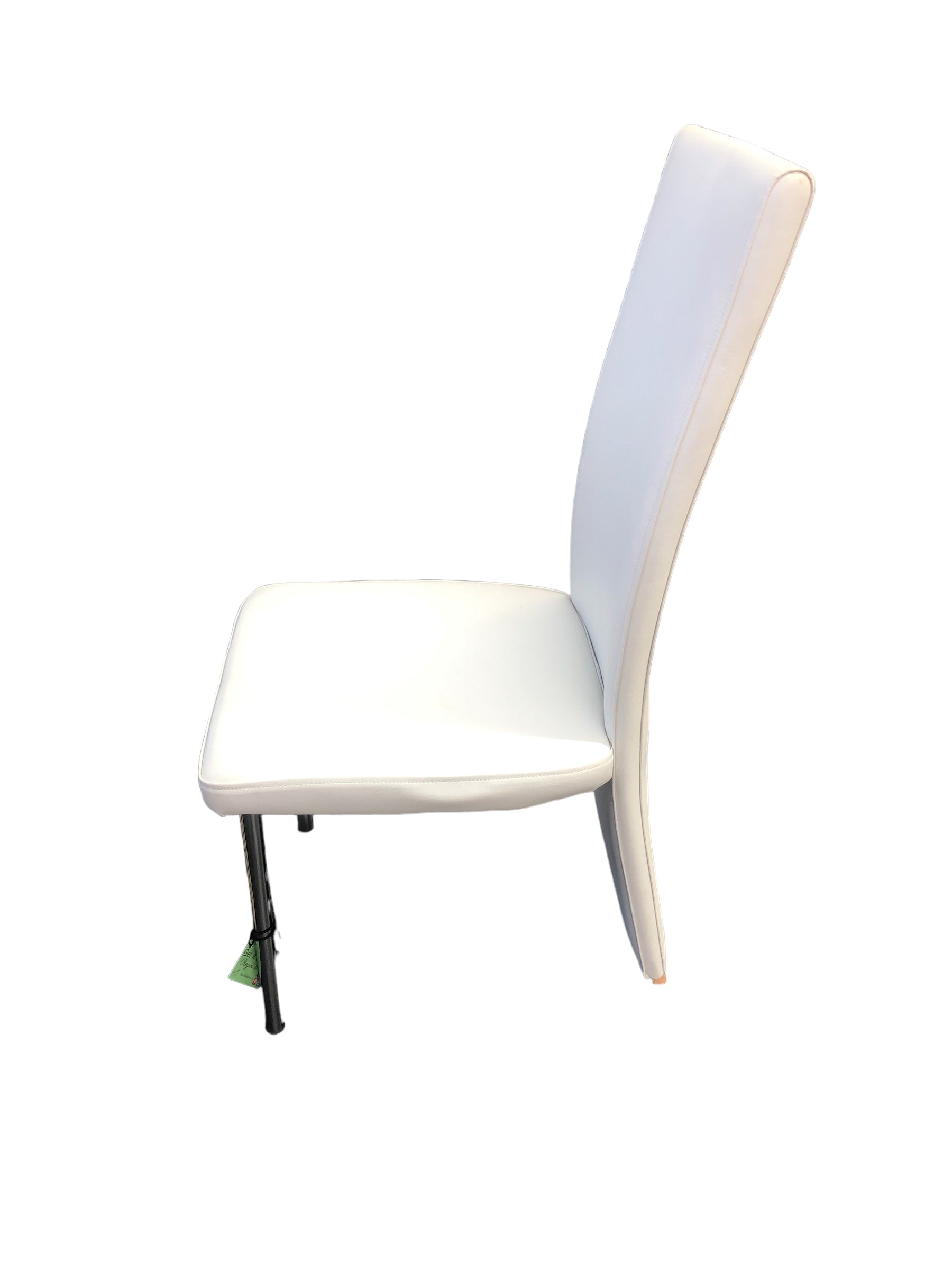 White Faux leather chair