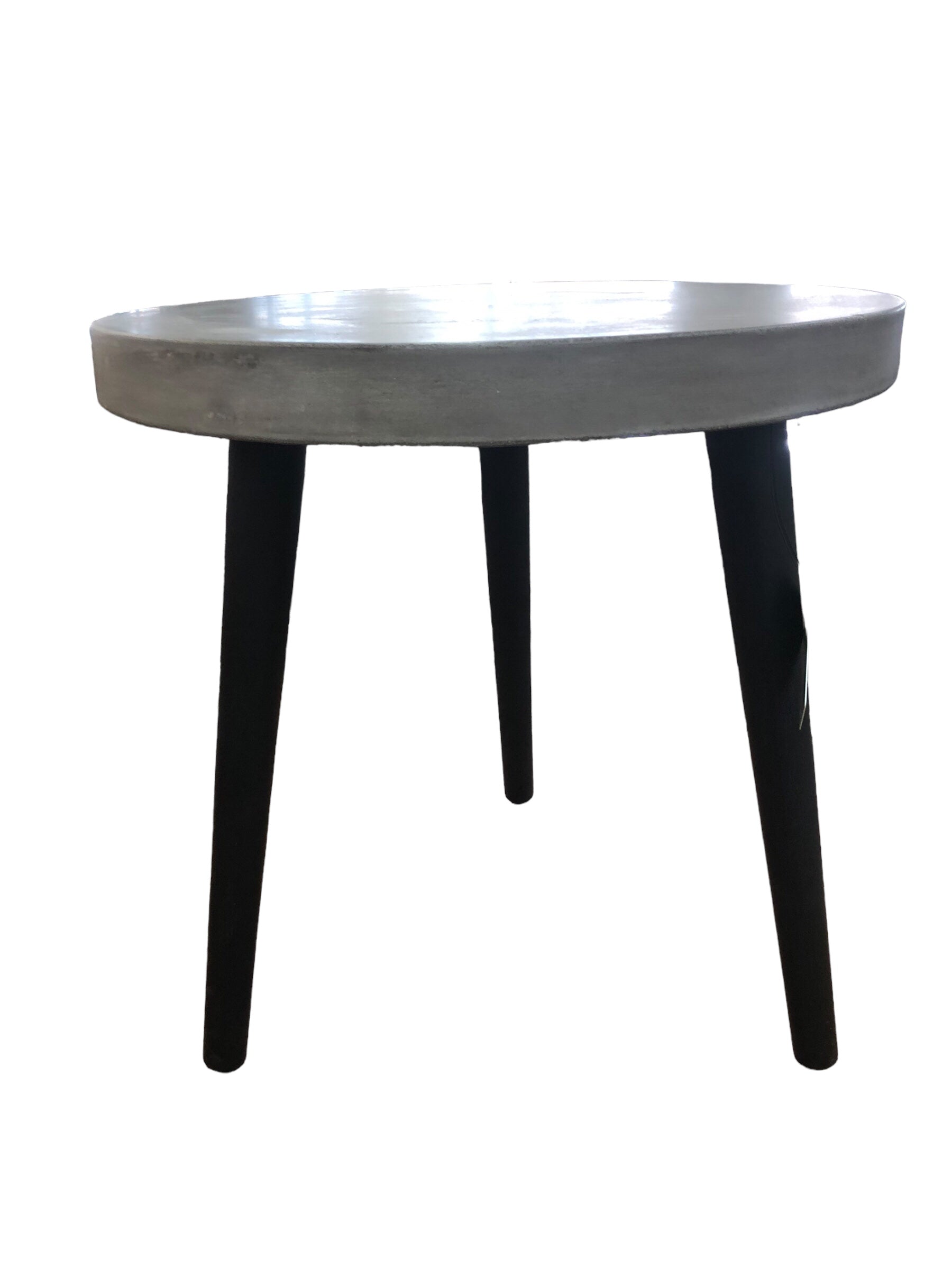 Stone Top Round Side Table
