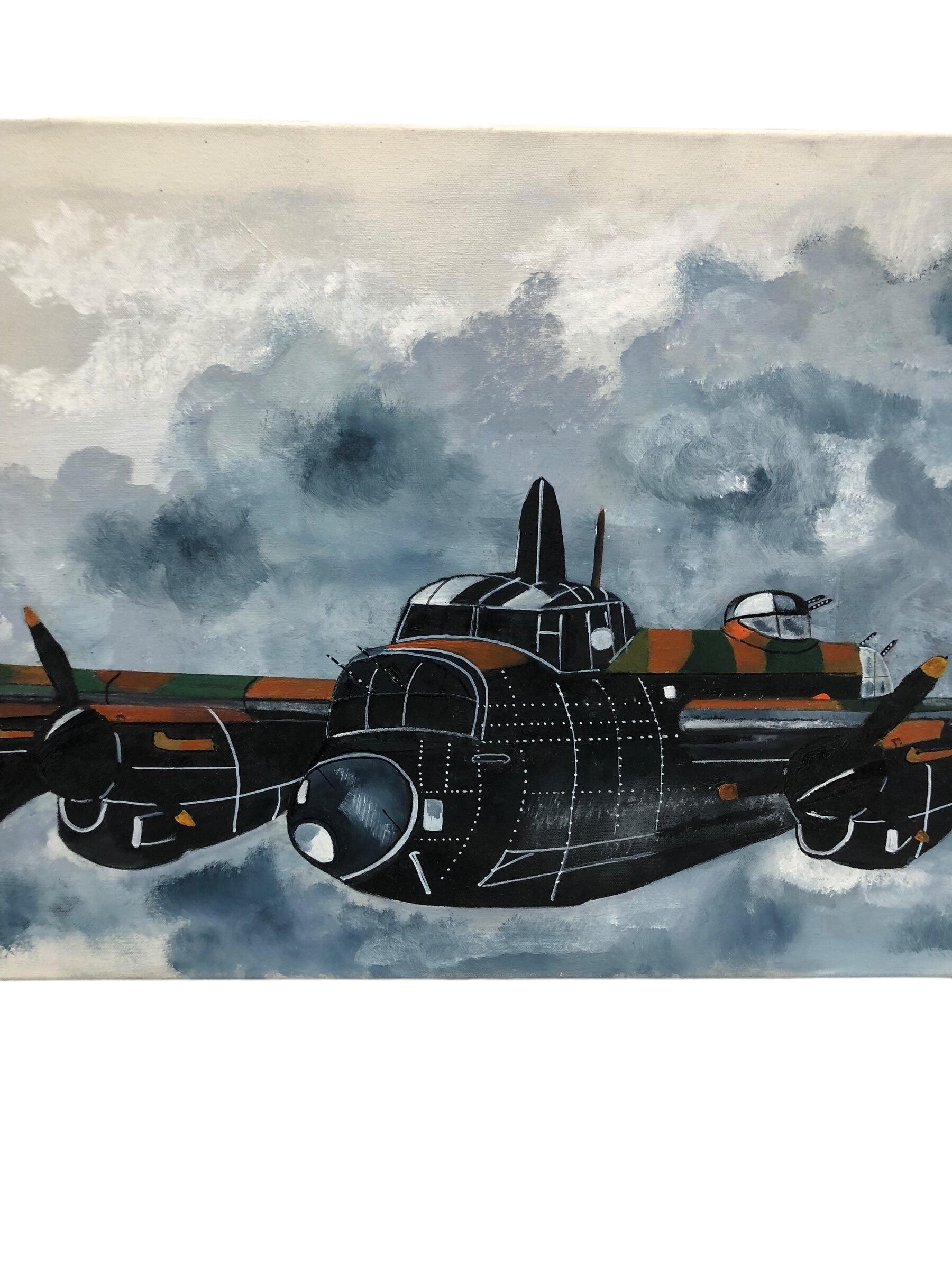 Lancaster Airplane Painting
