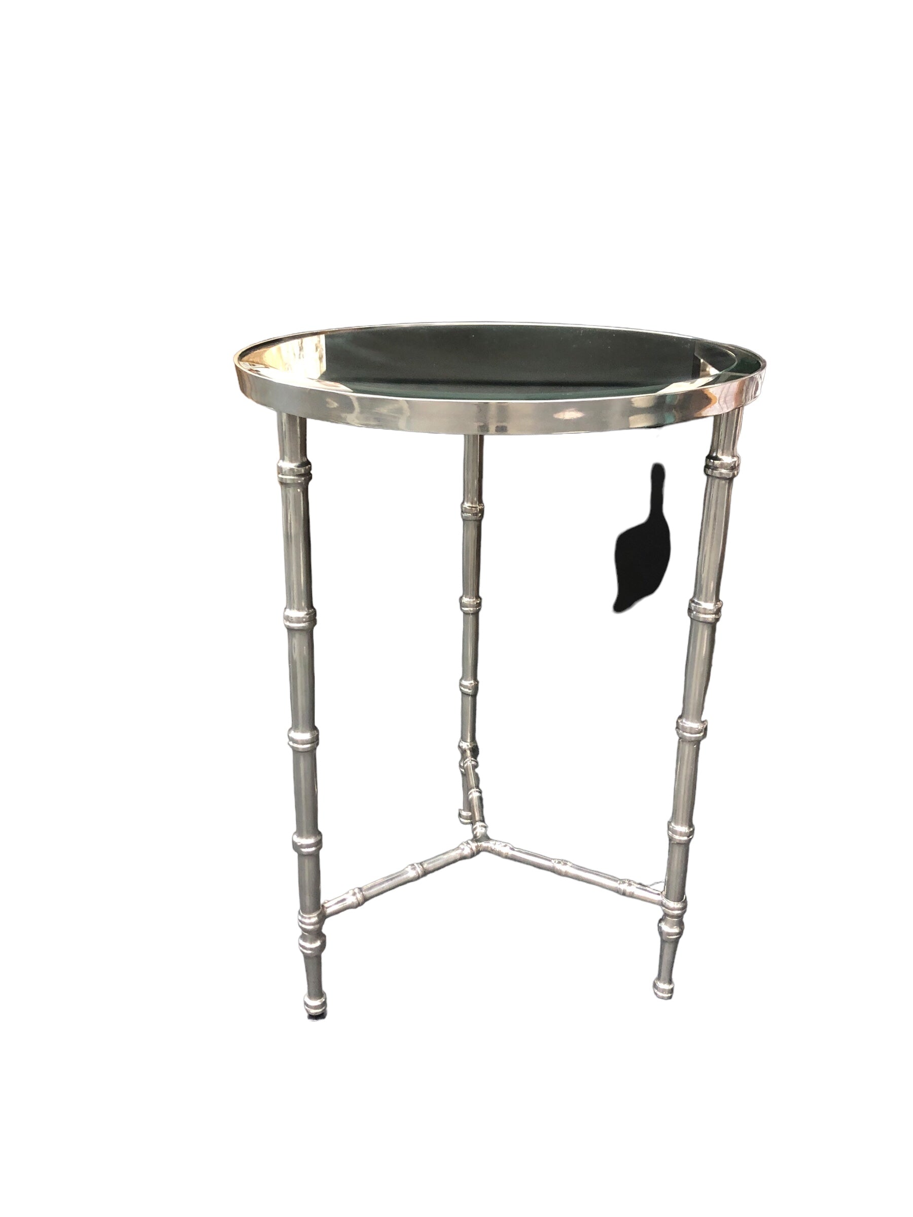 Siver and Mirror round side Table
