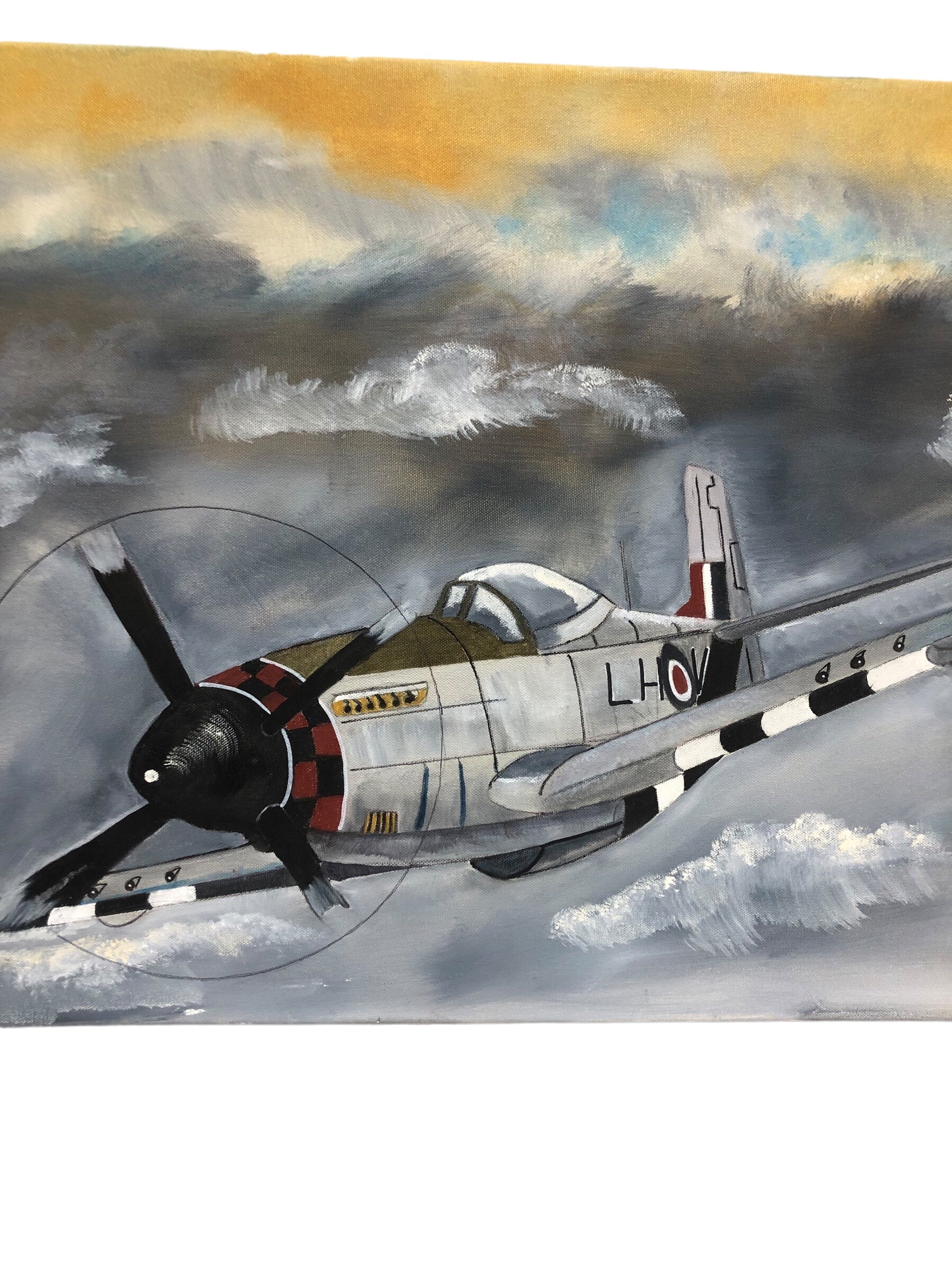 P51 Mustang Airplane Painting