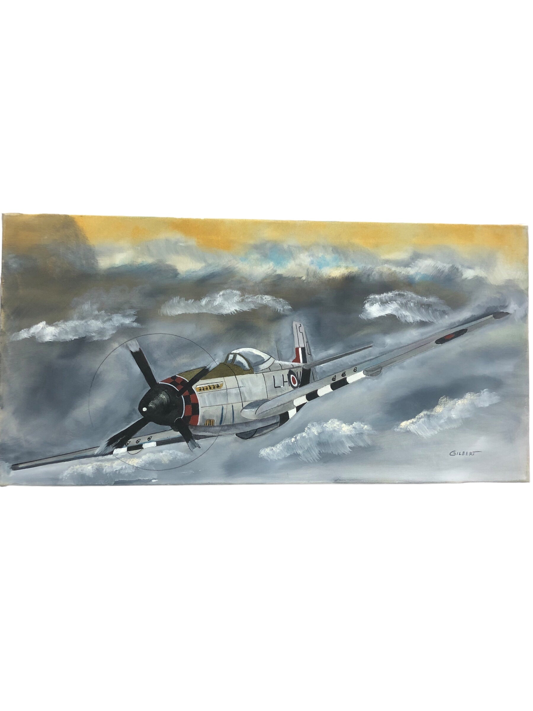 P51 Mustang Airplane Painting