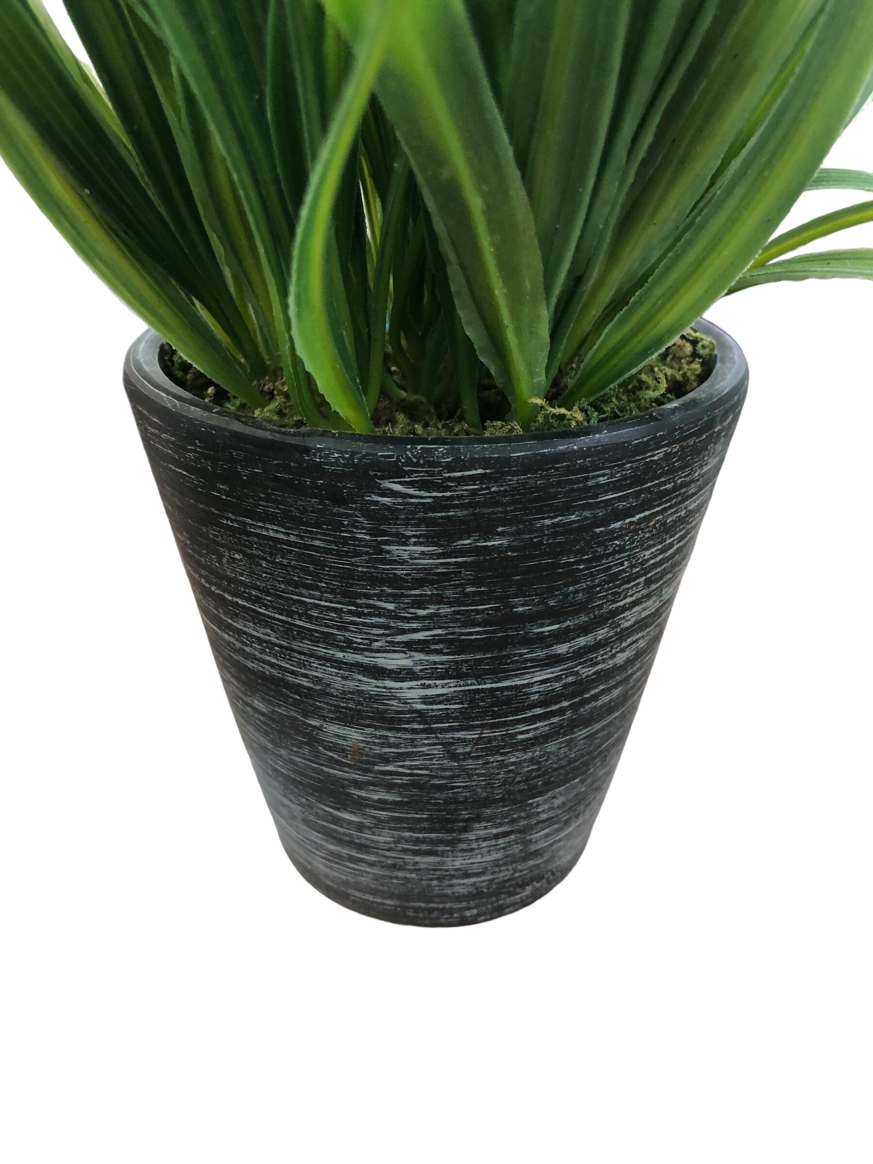 Grass in Ceramic blk/grey Vase