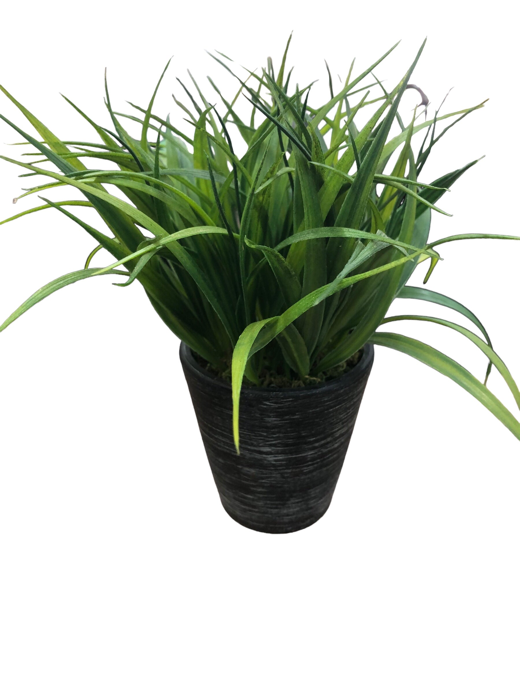 Grass in Ceramic blk/grey Vase