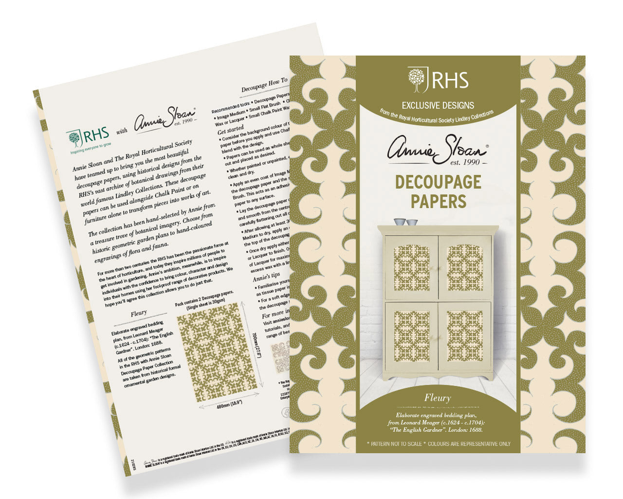 RHS Decoupage Paper Fleury
