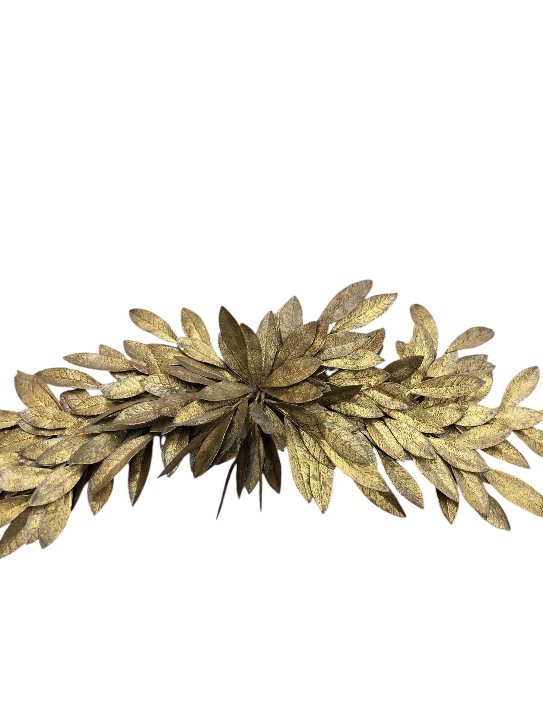 Gold leaf swag decor
