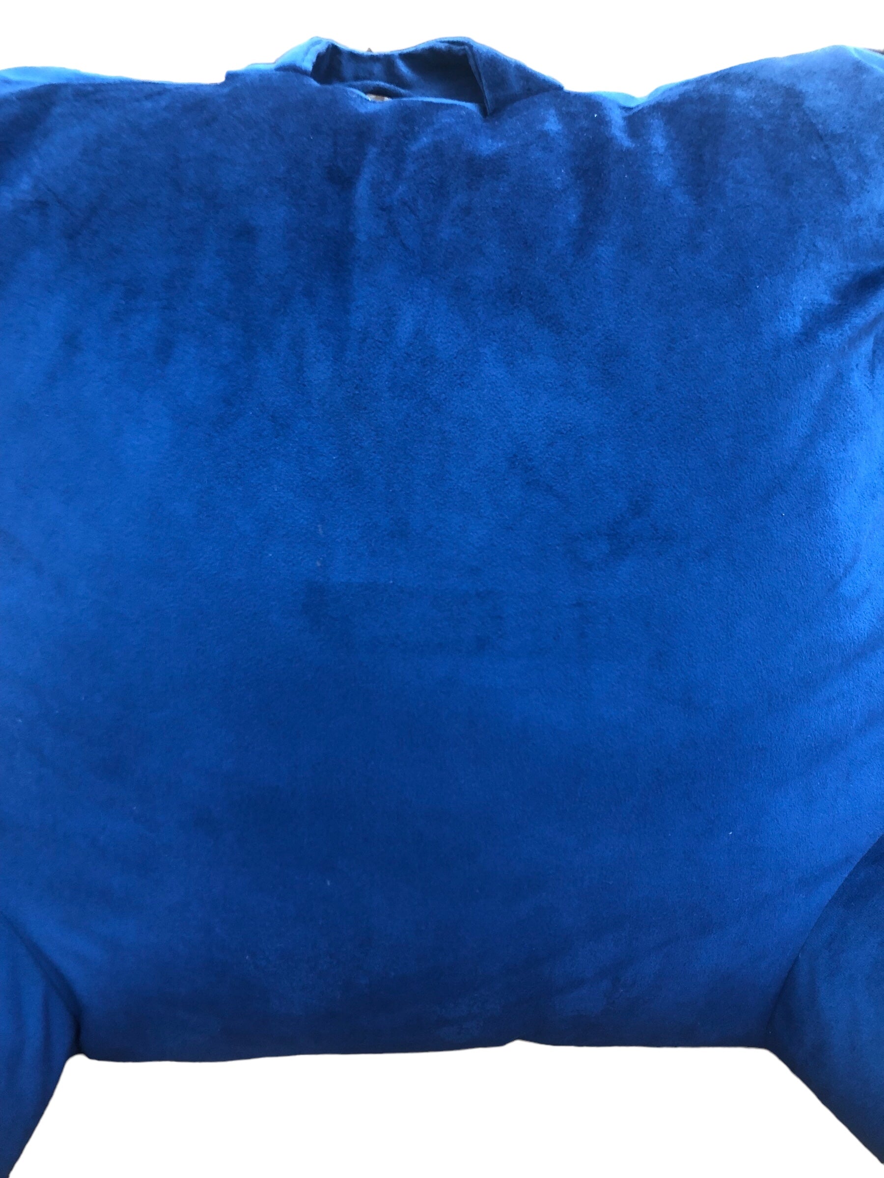 Blue reading pillow