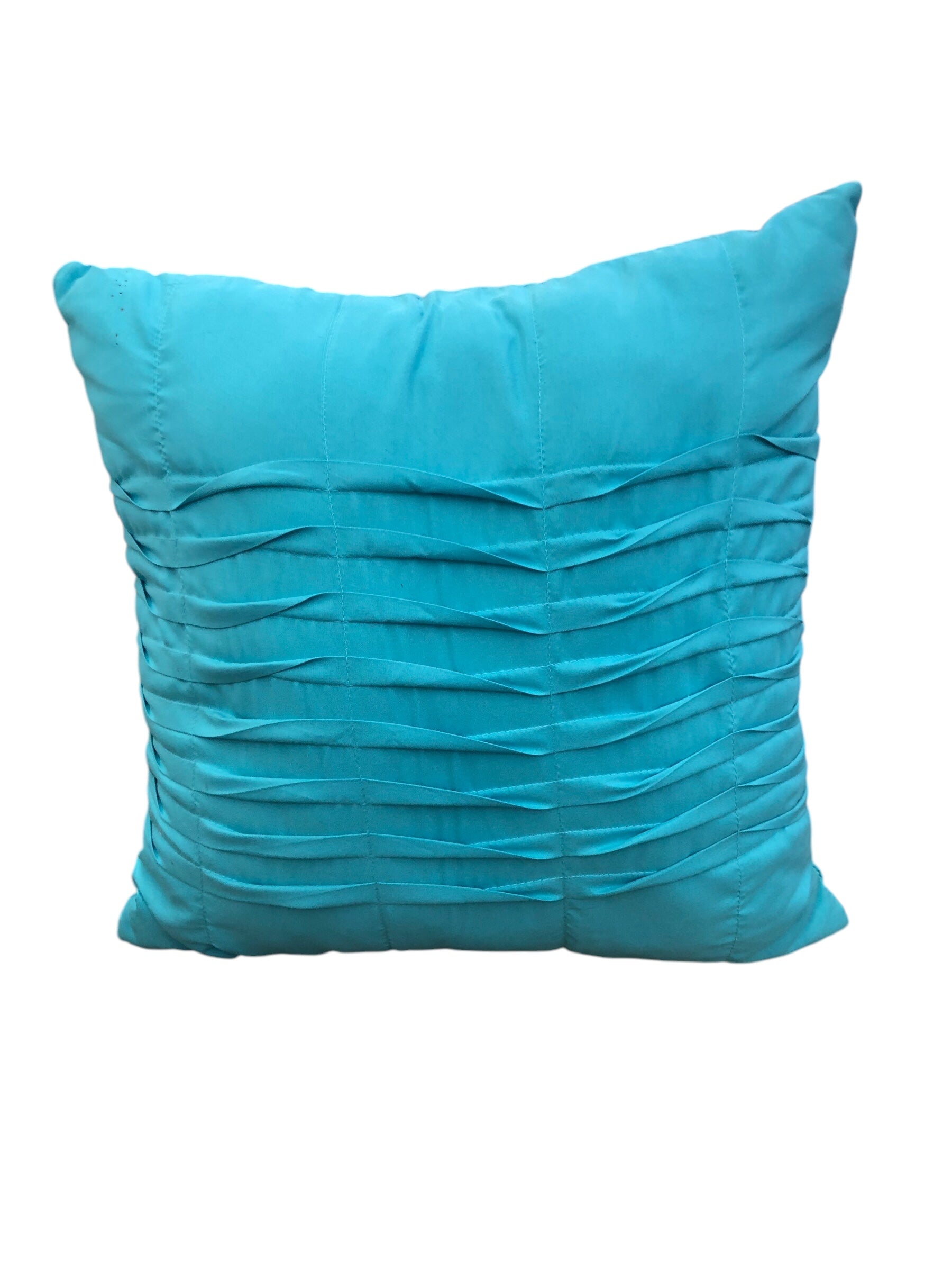 Aqua Pillow with folds