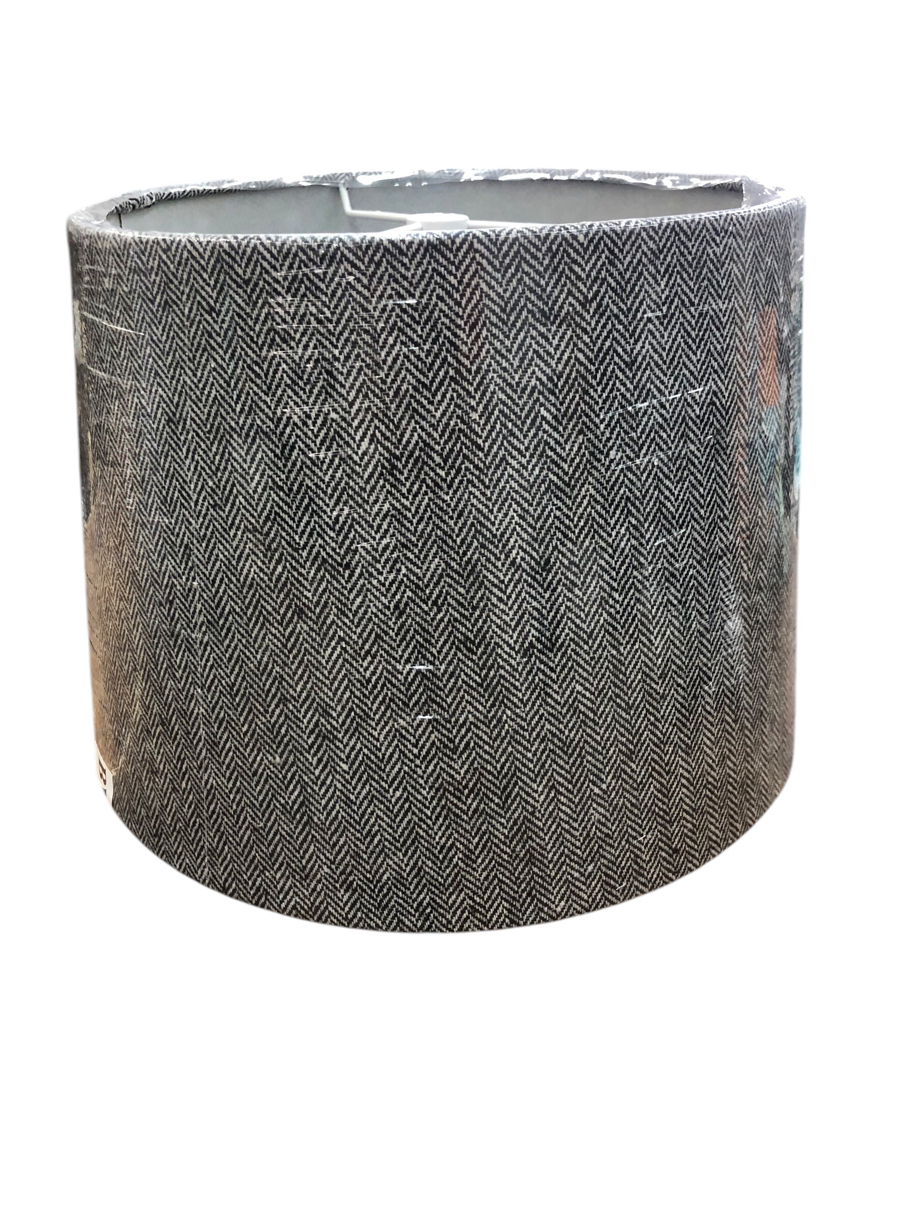 Grey/Black houndstoth lamp shade