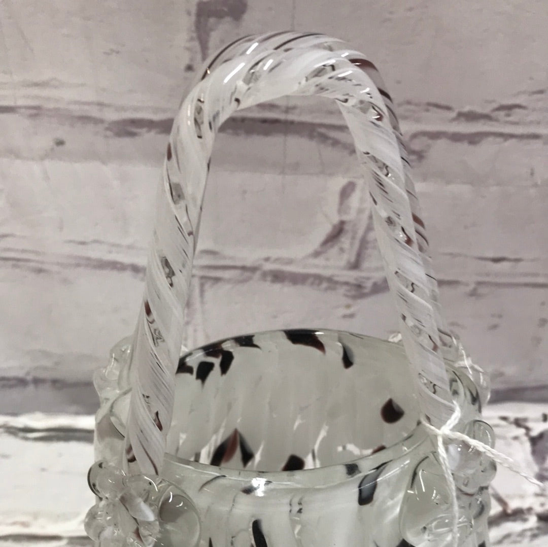 Murano glass purse vase