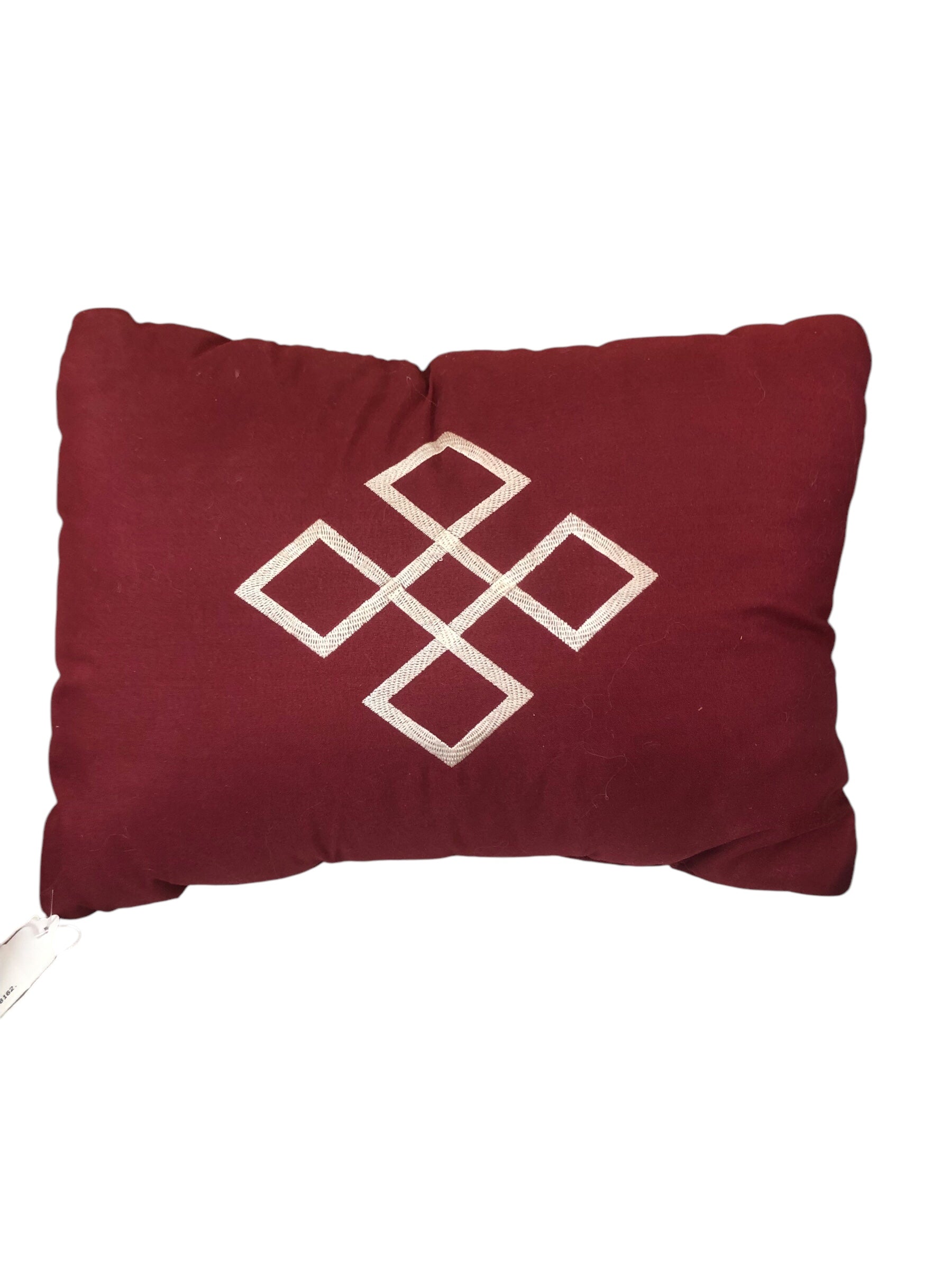 Small red pillow/ White design