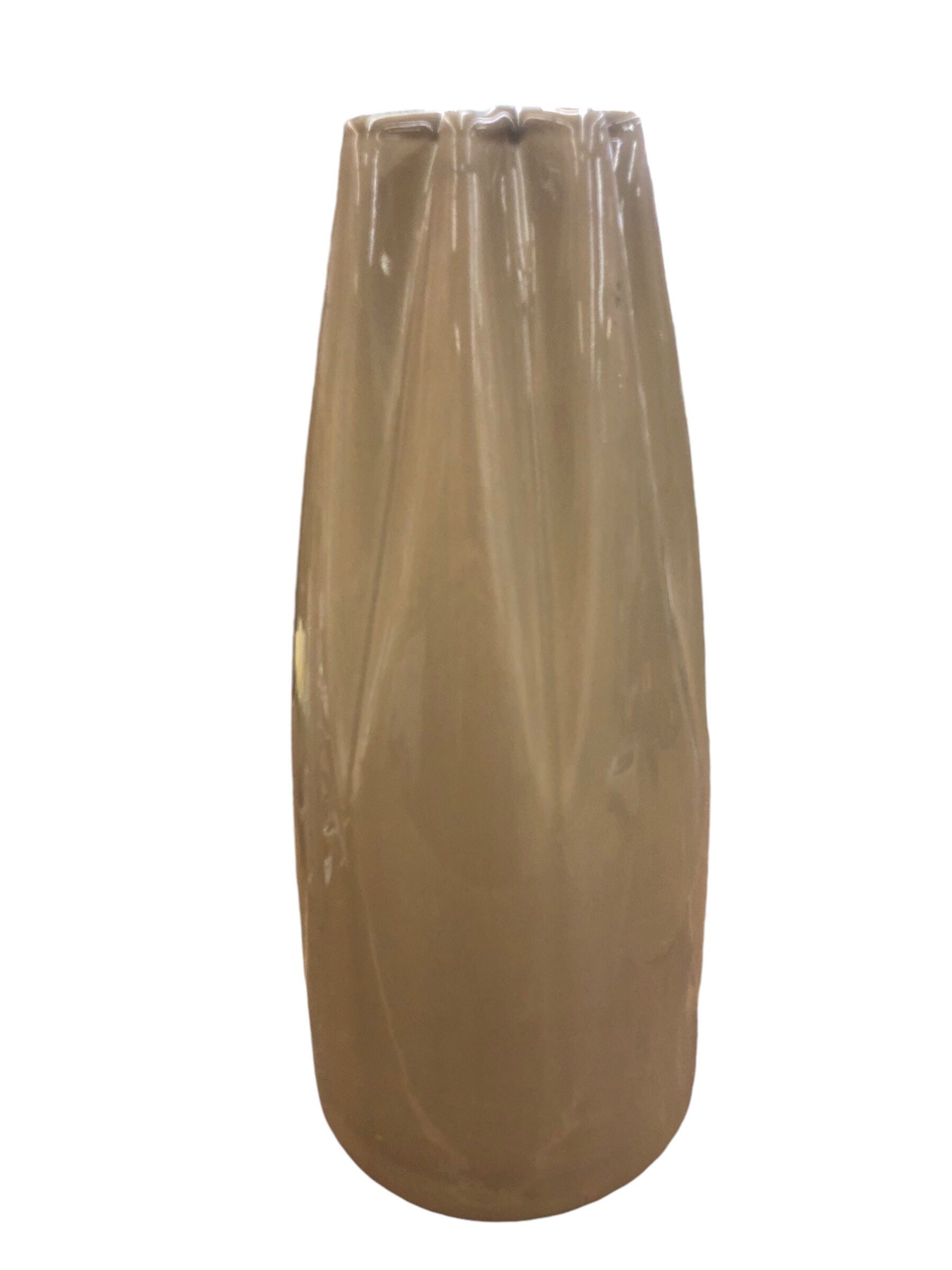 Beige Tucked Vase