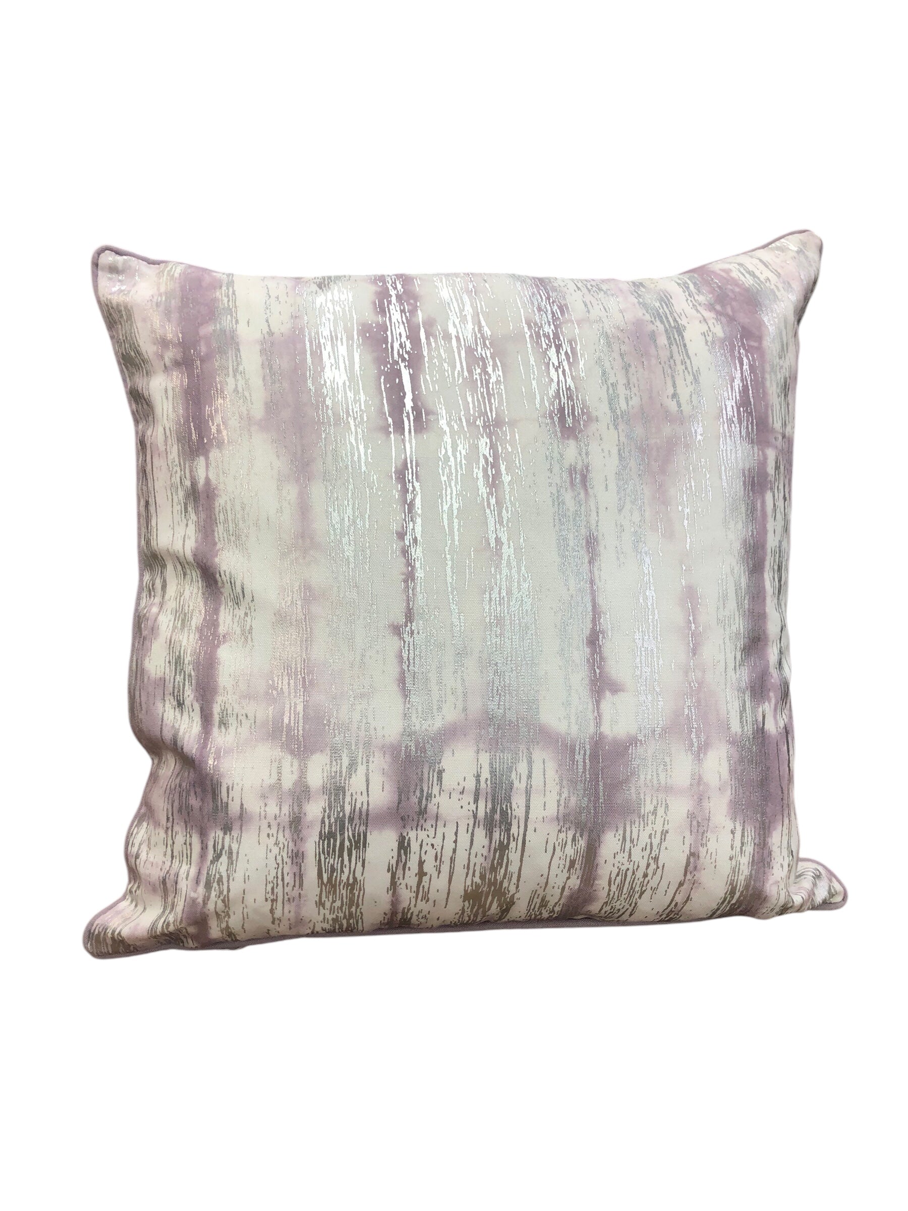 Purple/Silver/White Pillow