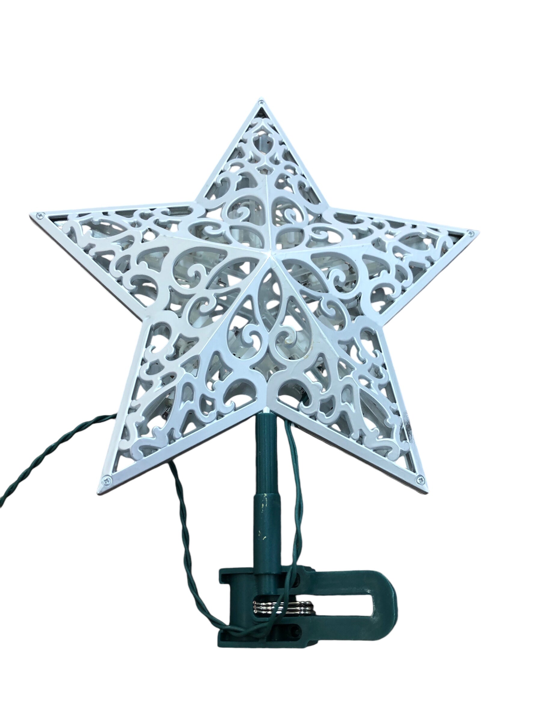 Silver tree topper