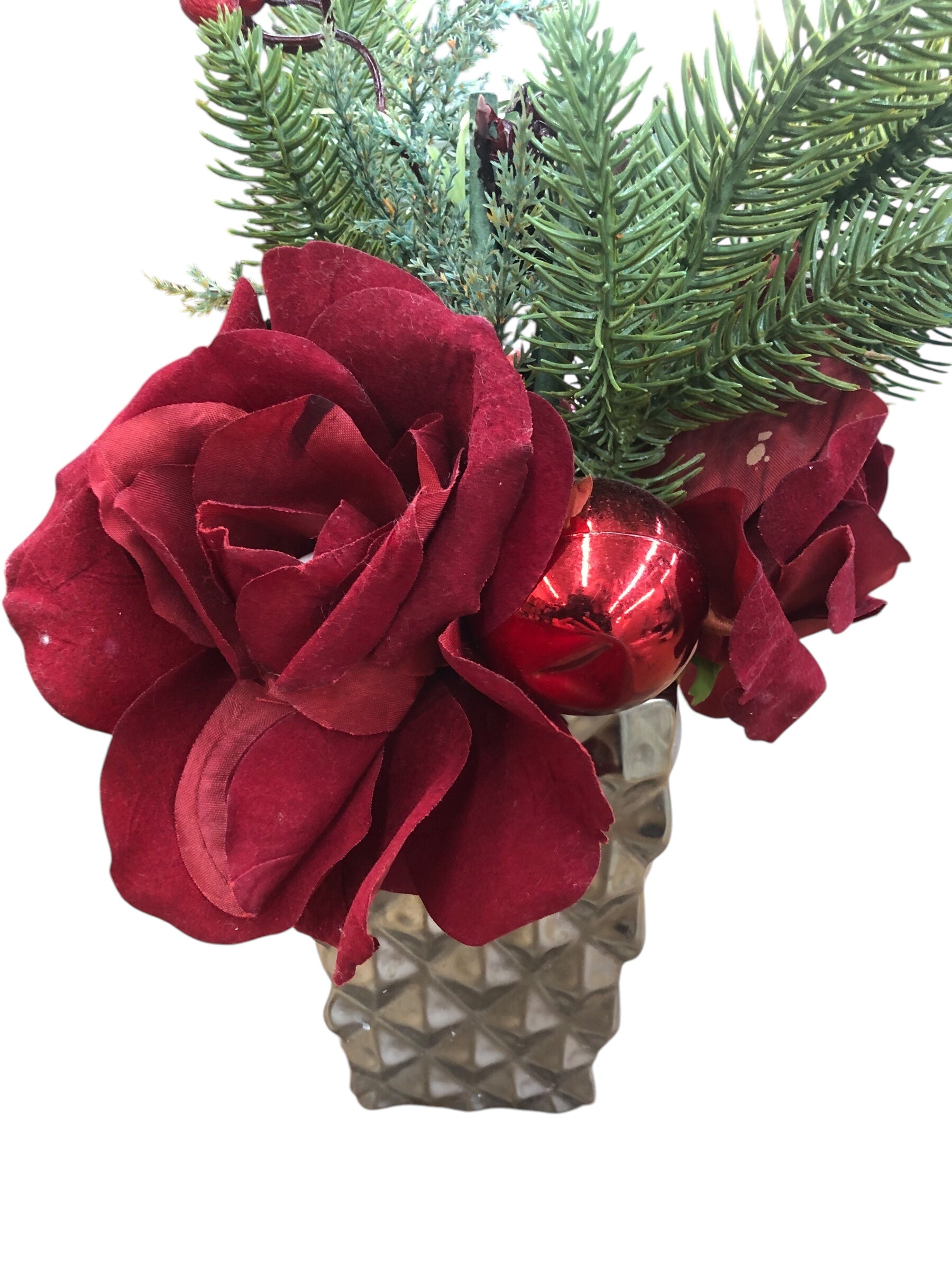 Christmas Arrangement with Roses