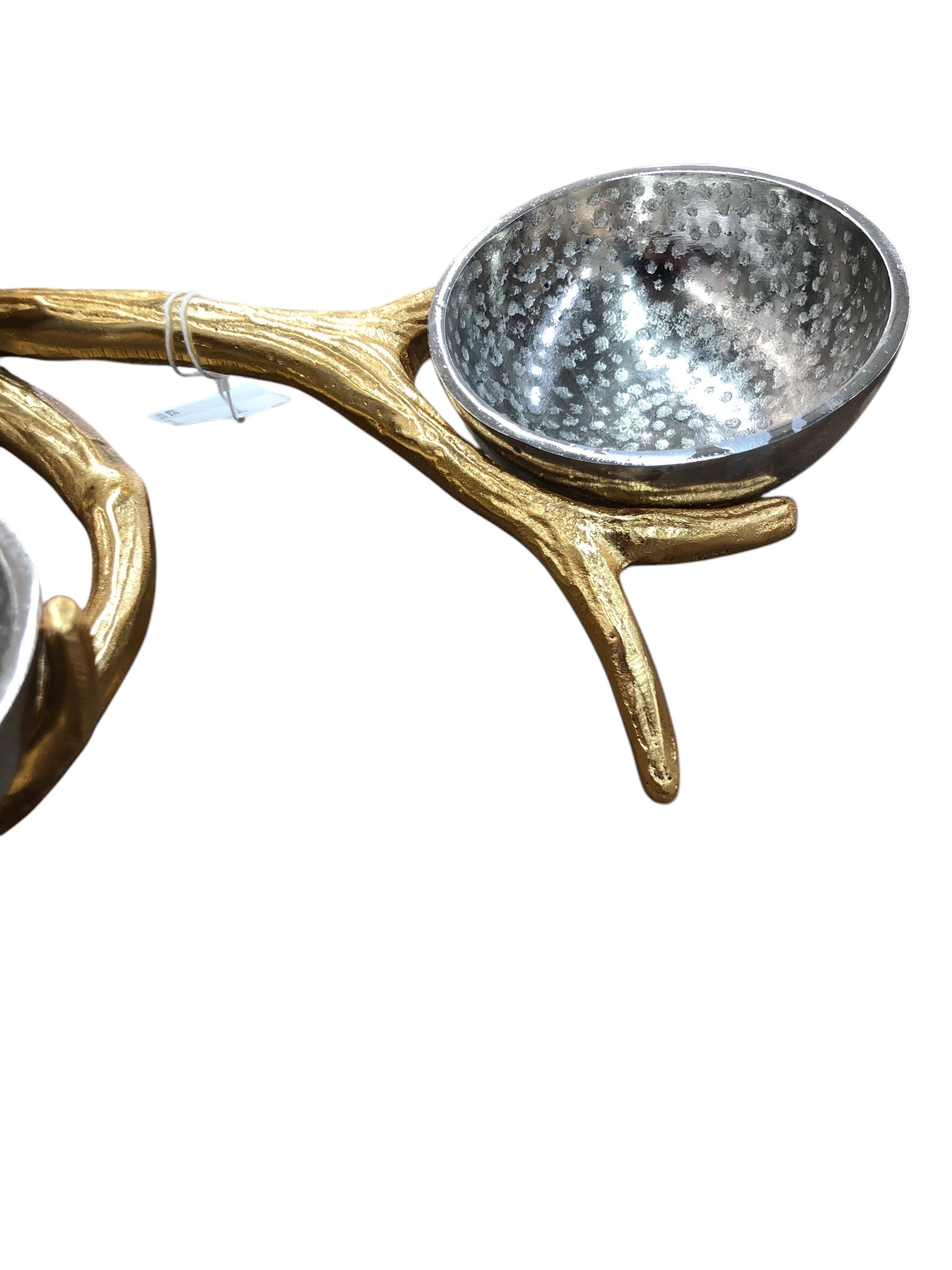 Gold Antlers with 3 Bowls