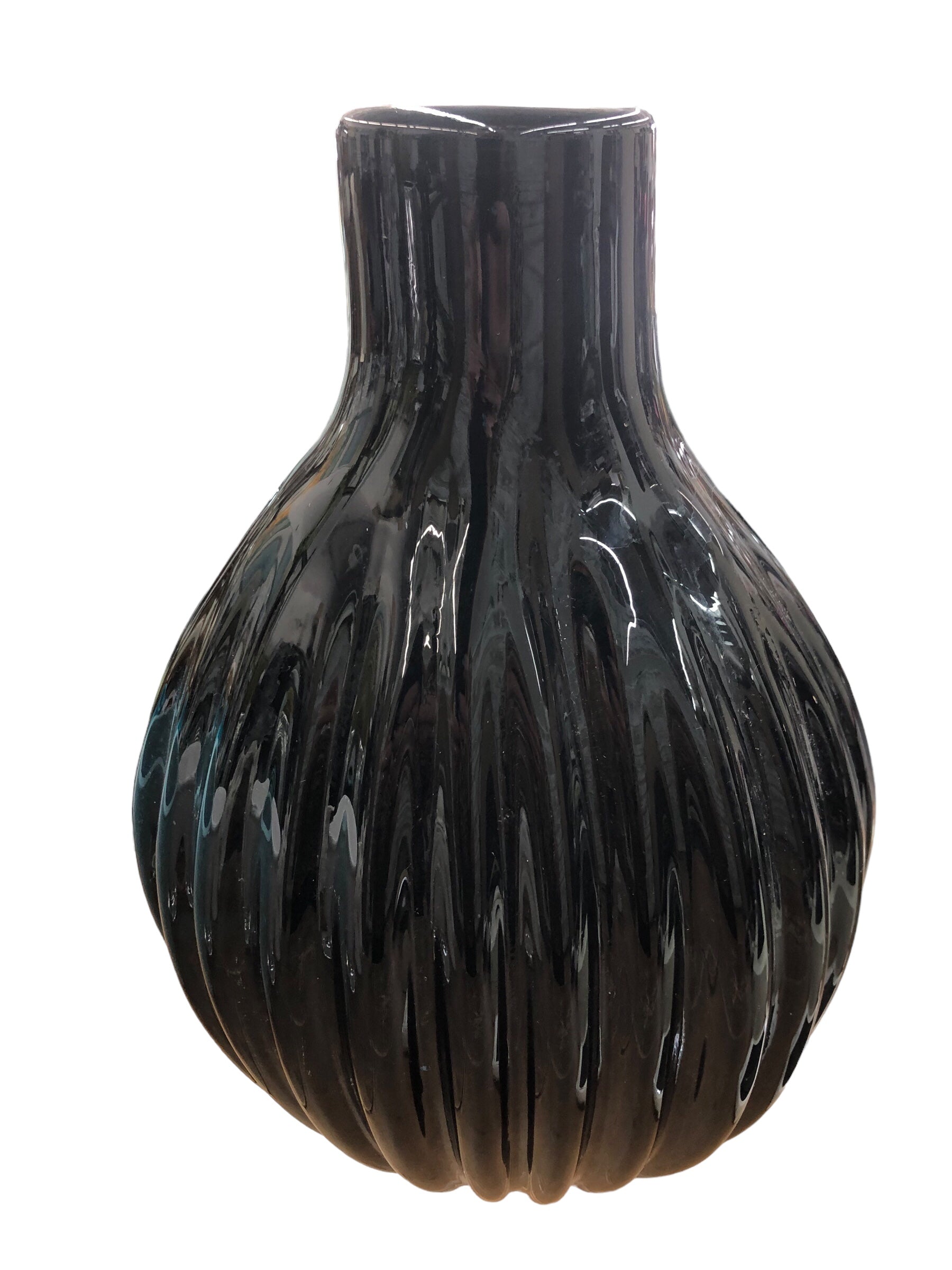 Black Vase/Red inside Bombay