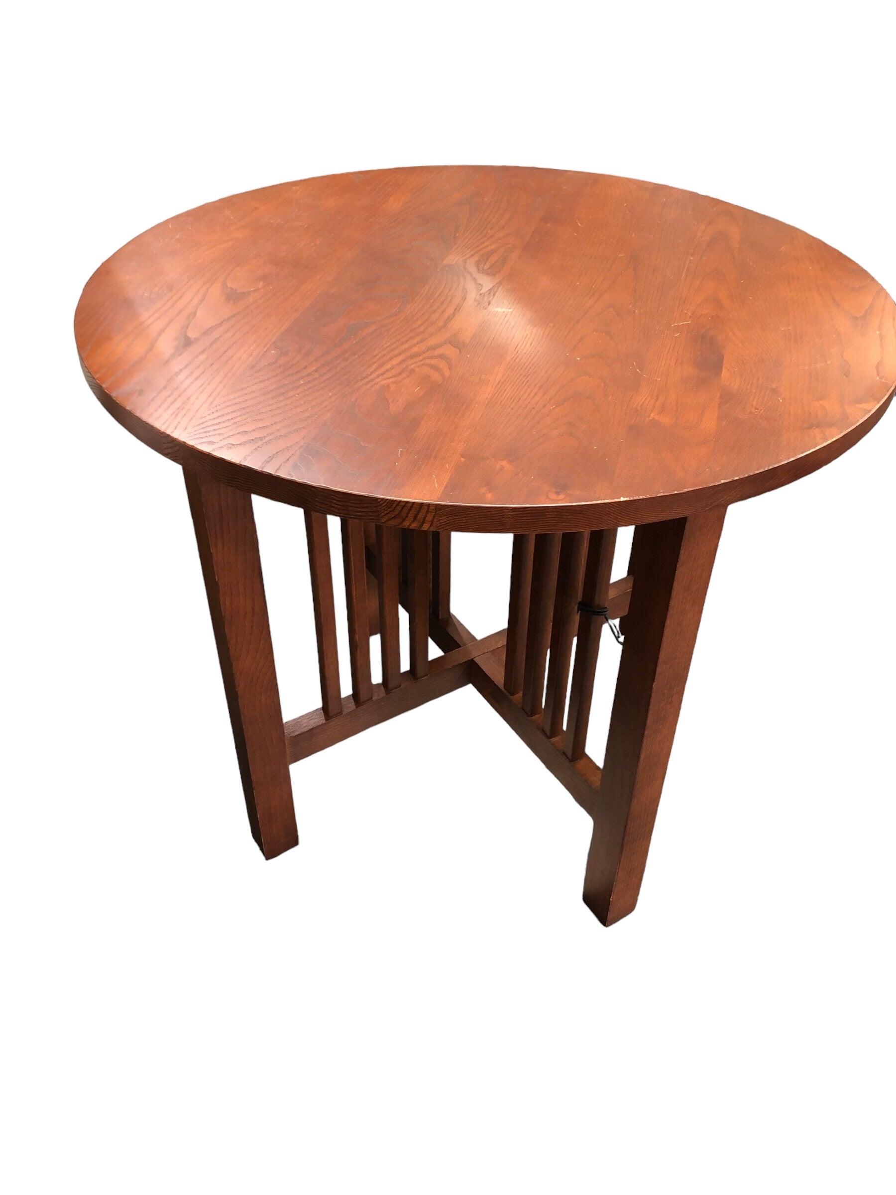 Round wood occasional table