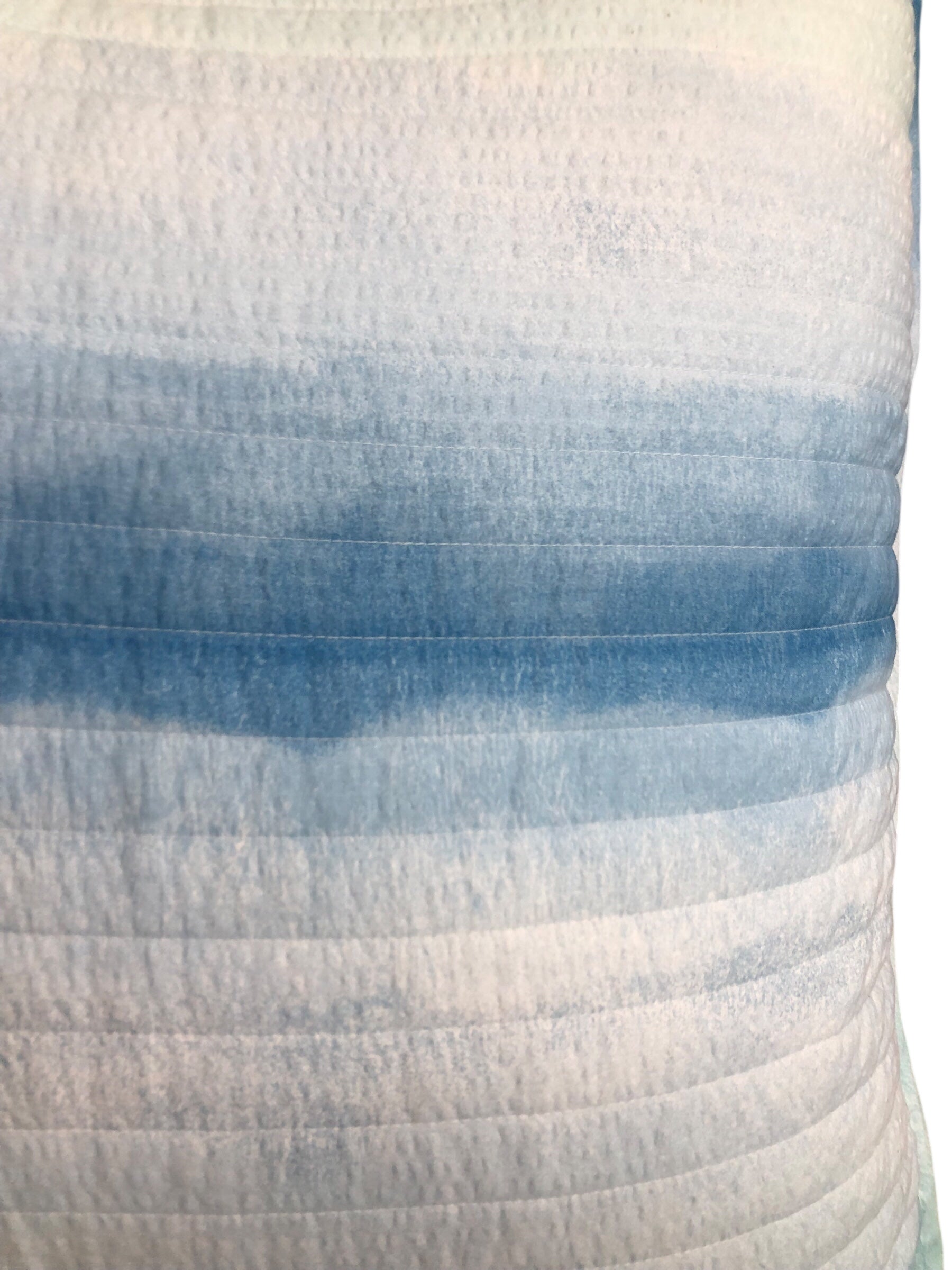 Large Pillow blue/white stripes
