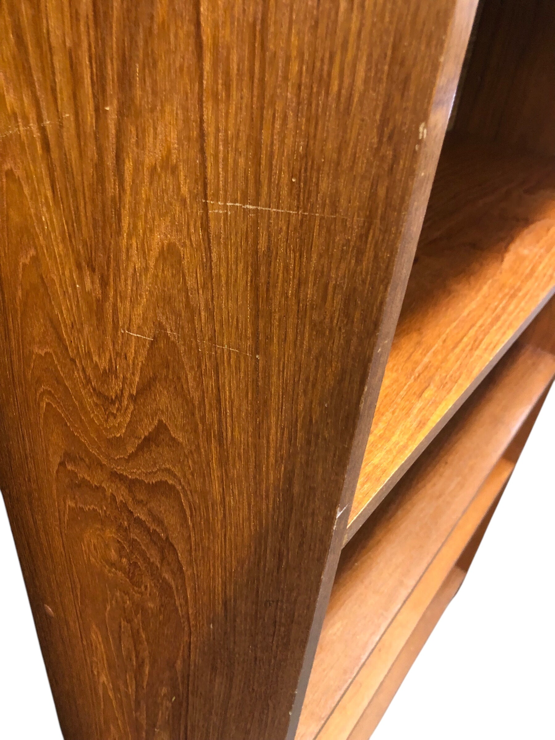 Faux Teak Bookshelf