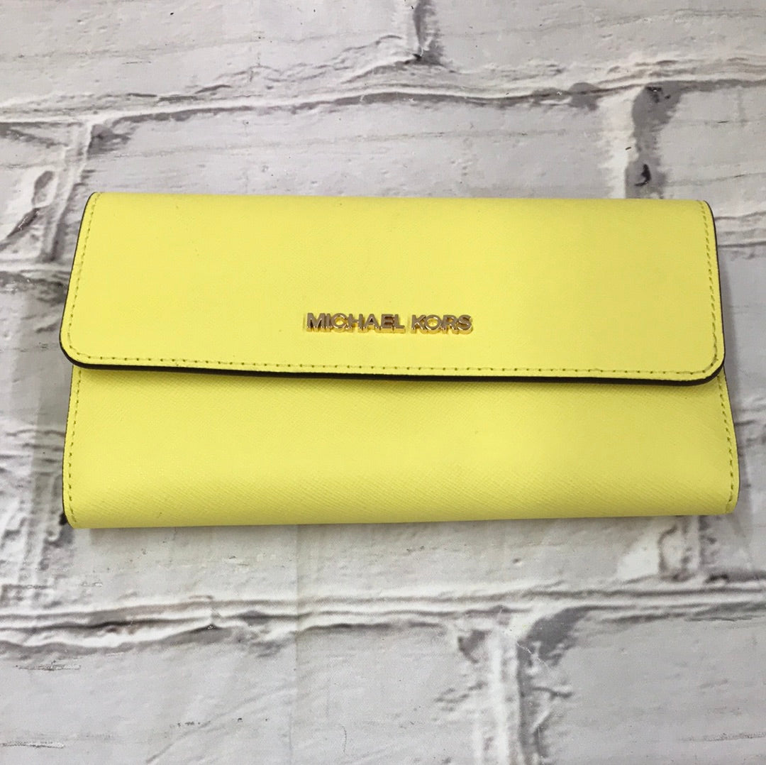 Michael Kors Yellow Purse and Wallet