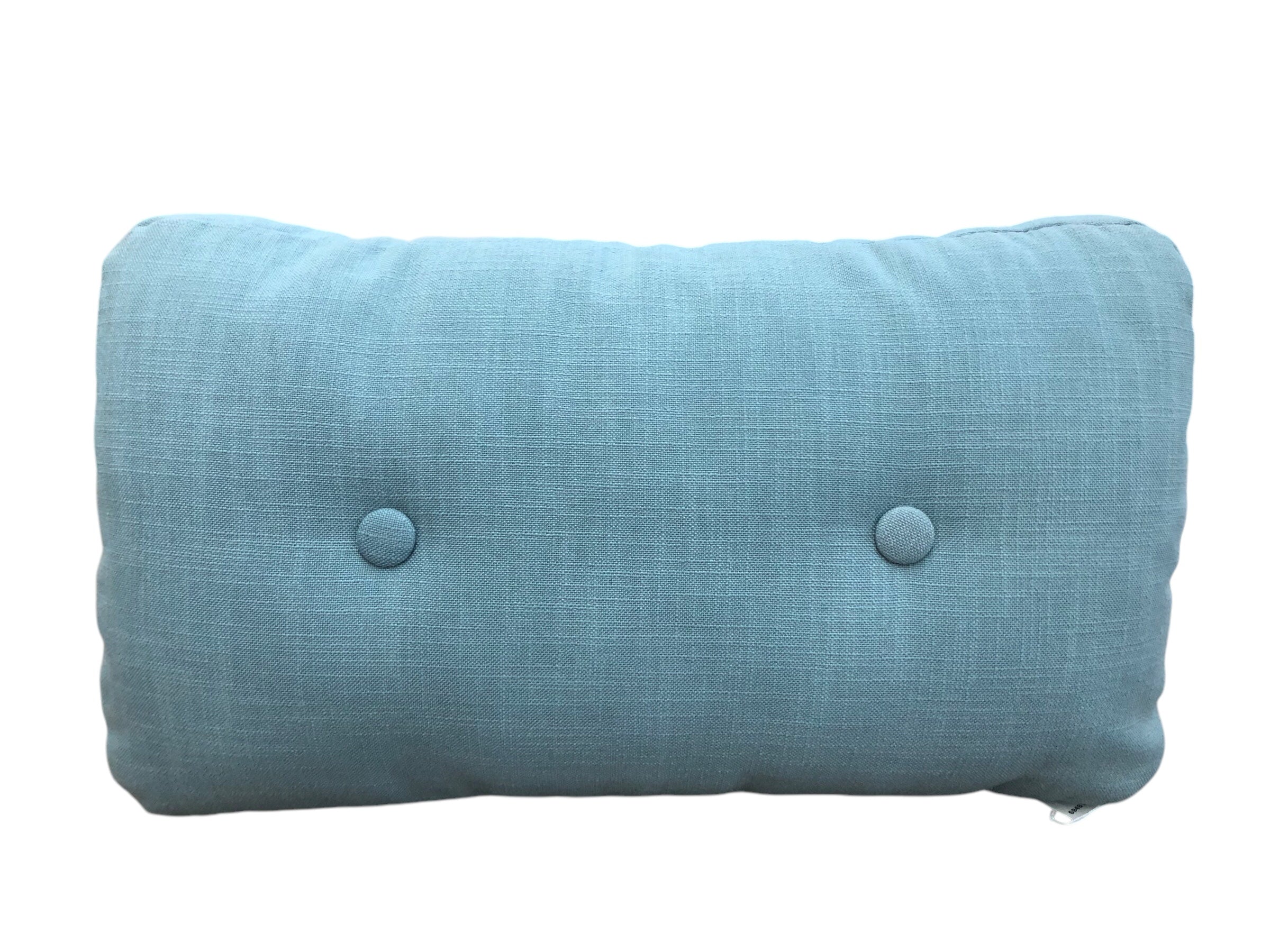 Lt Aqua Pillow With 2 Buttons