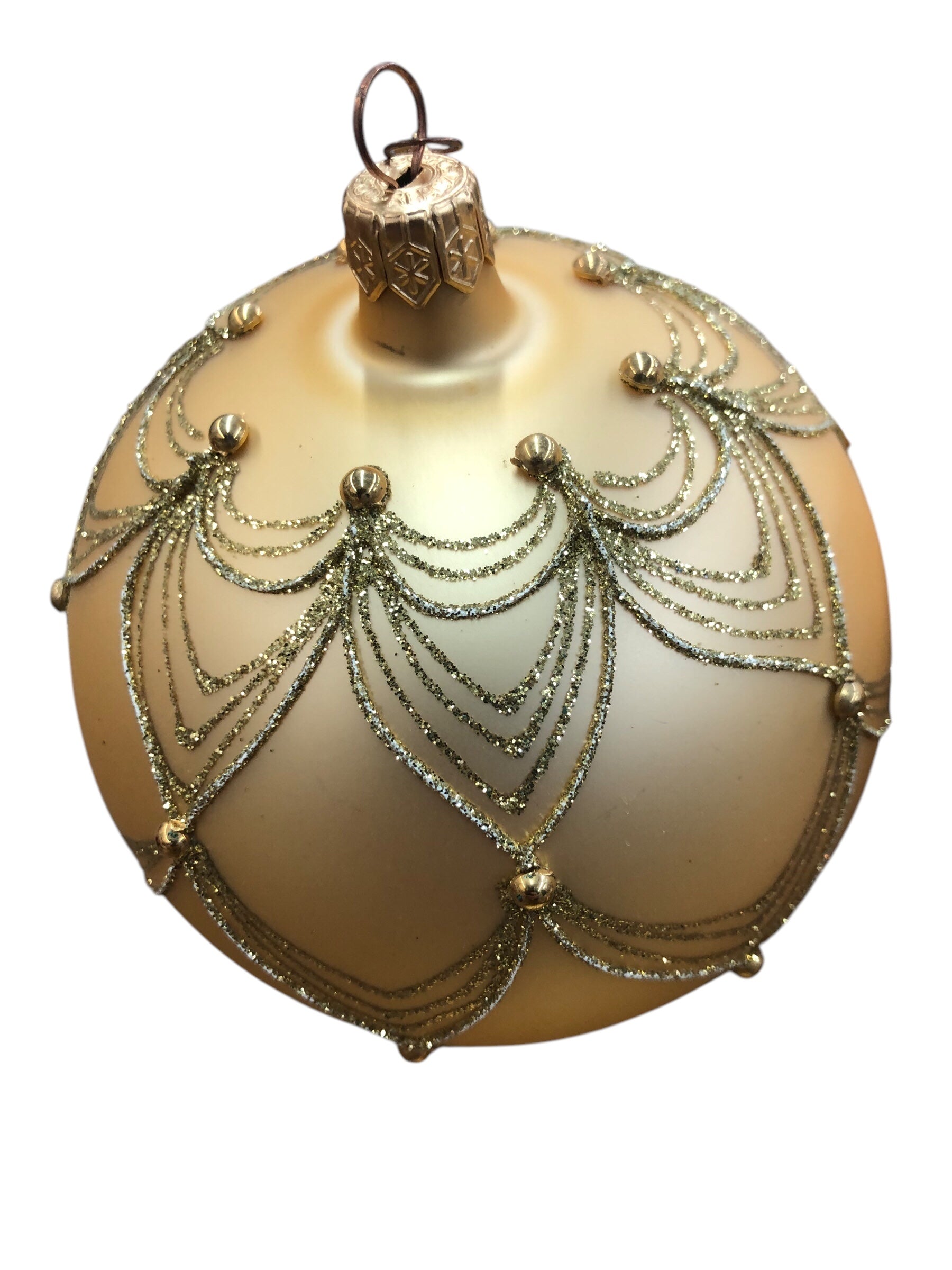 Gold Glass Christmas Ornaments