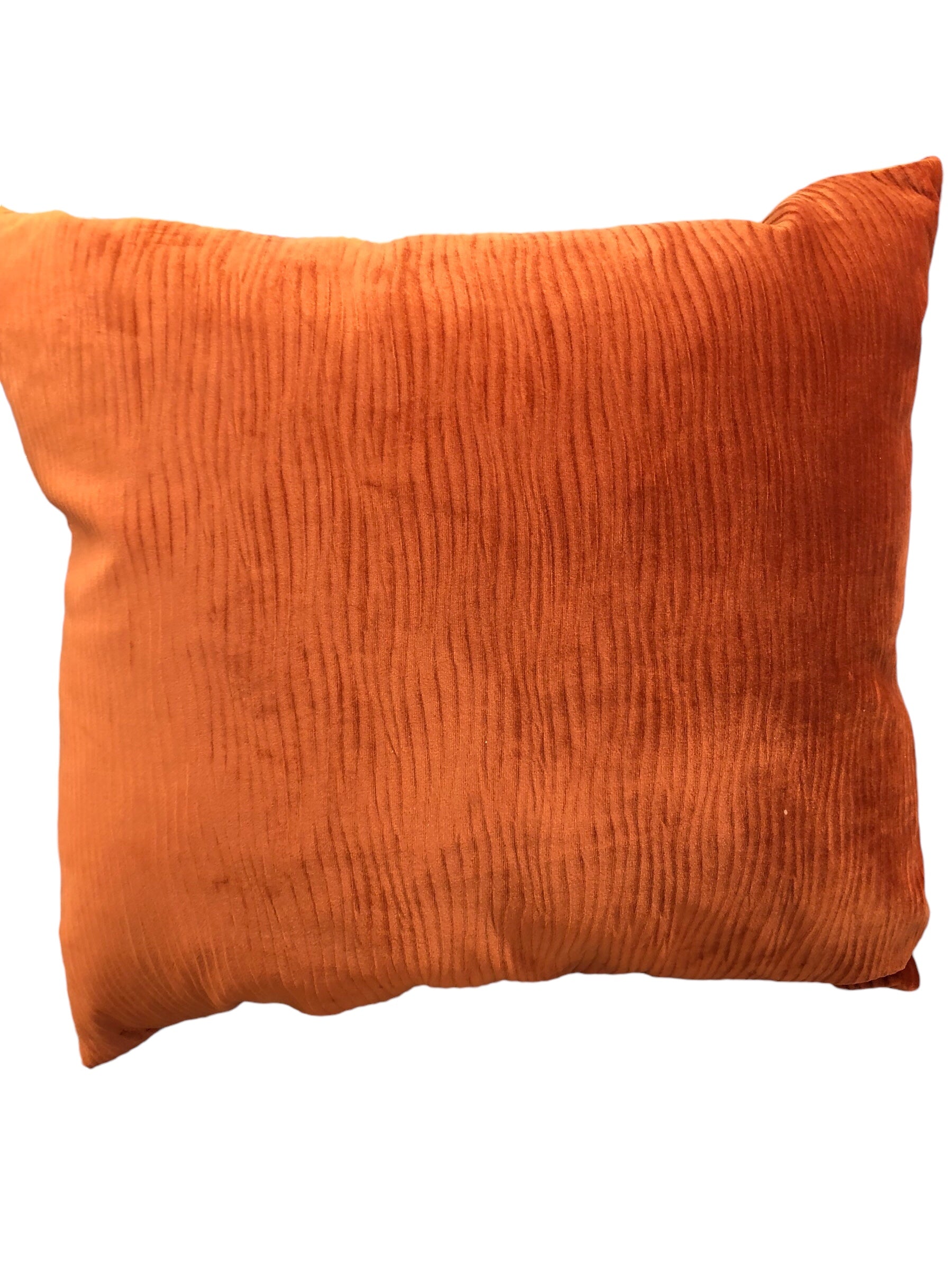 Orange accent pillow