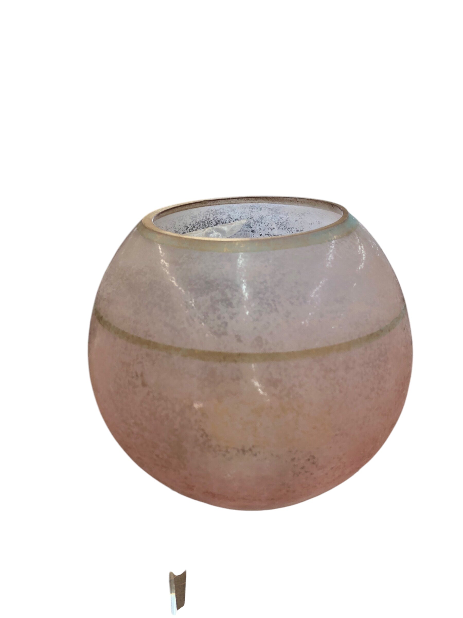 Pink/Gold Candle Holder