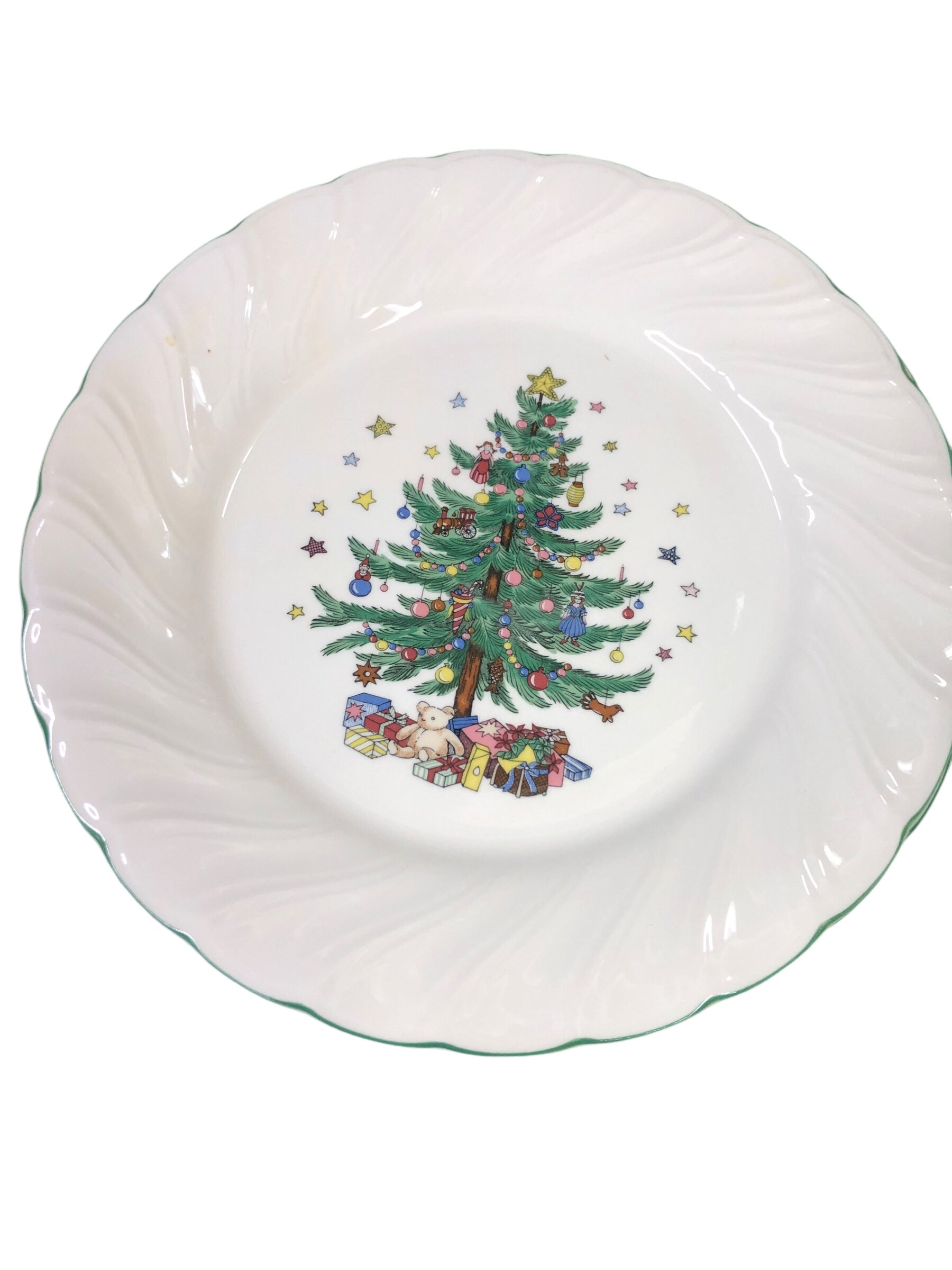 Happy Holidays plate set