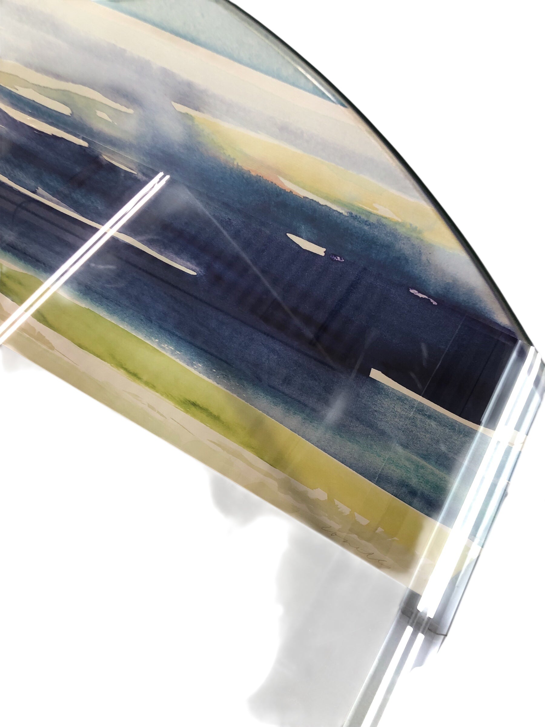 Glass/chrome round  table