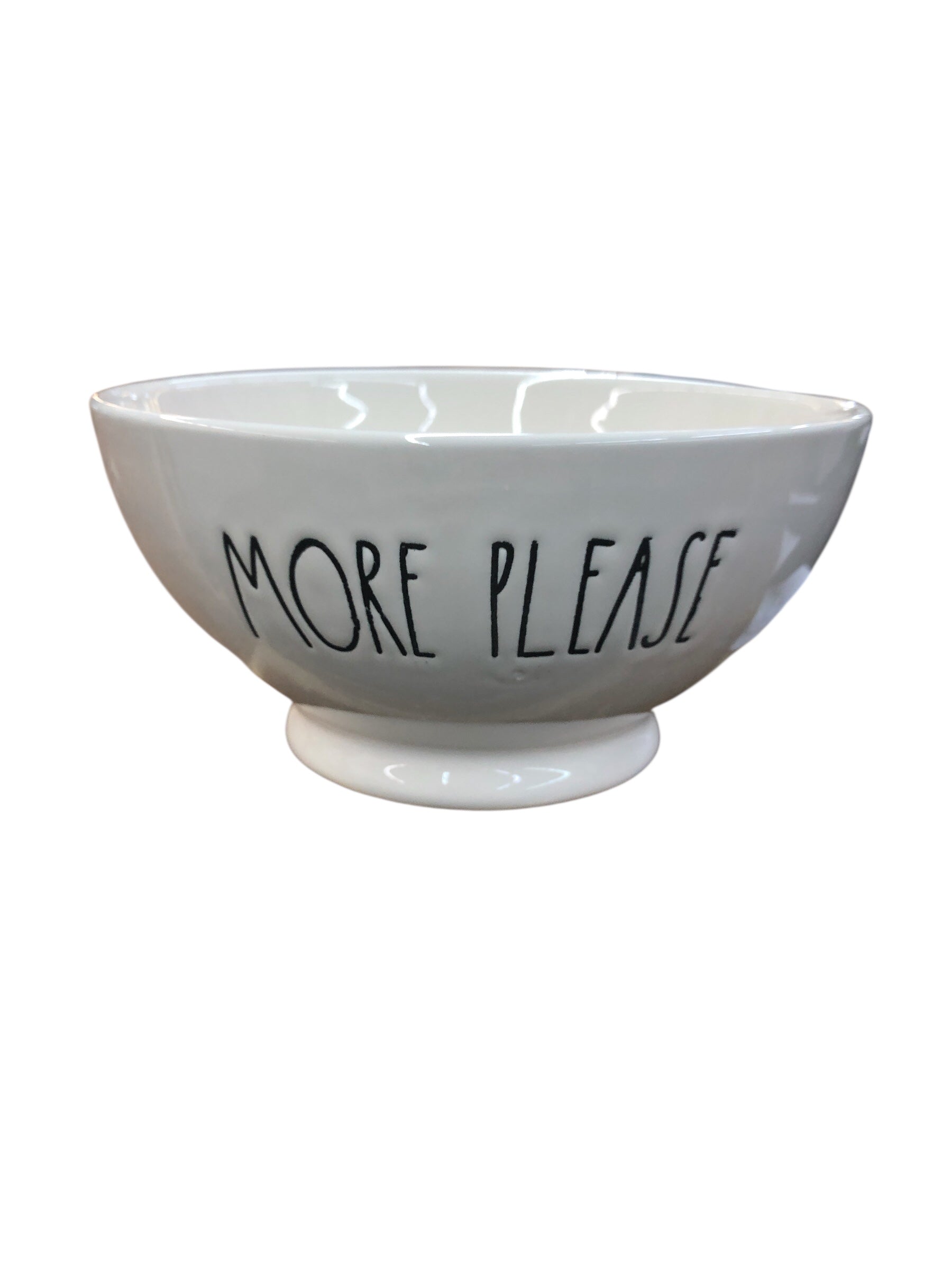 Rae Dunn - Ceramic Cereal Bowl - More Please