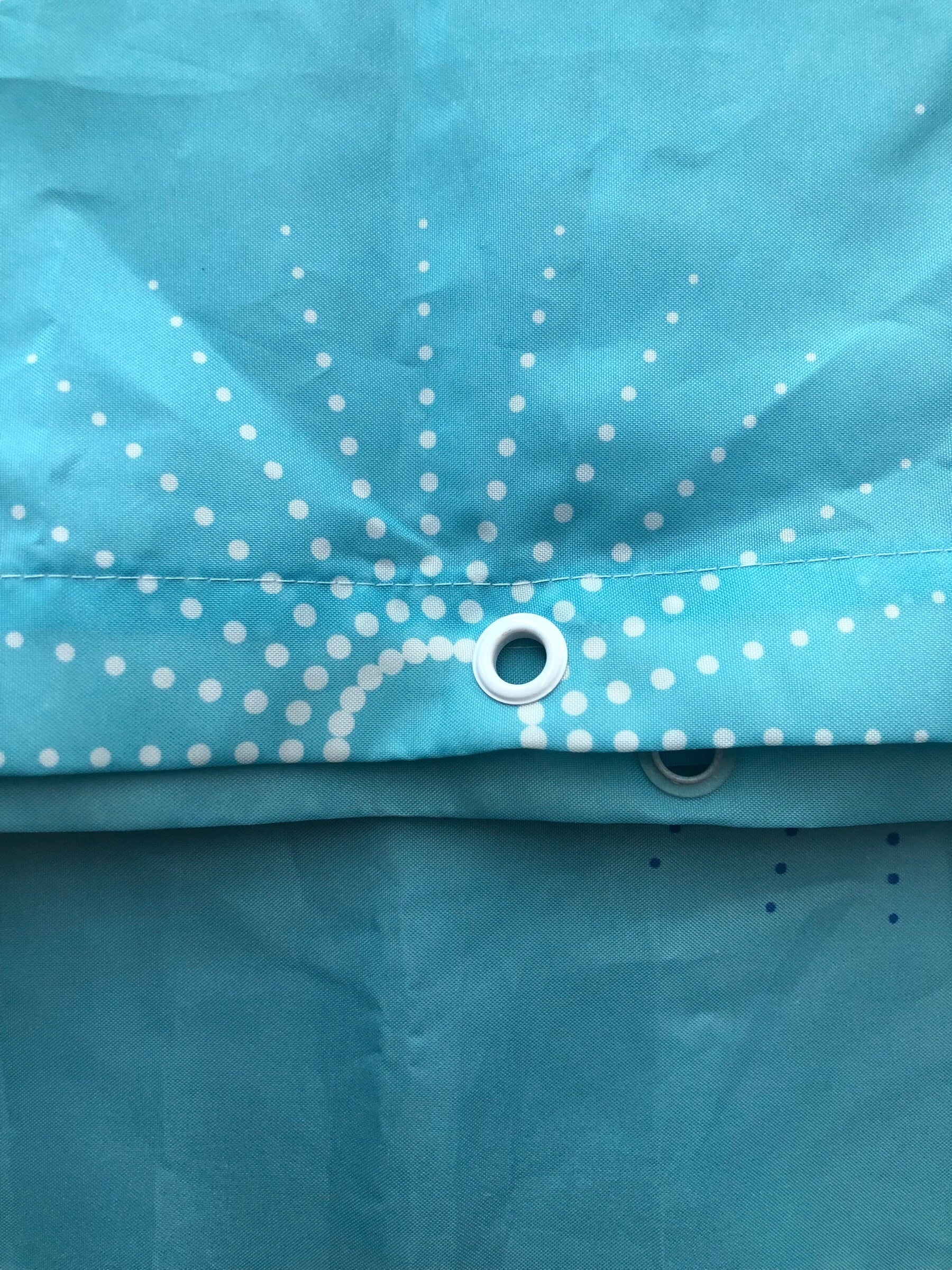 Star Burst Aqua Shower Curtain