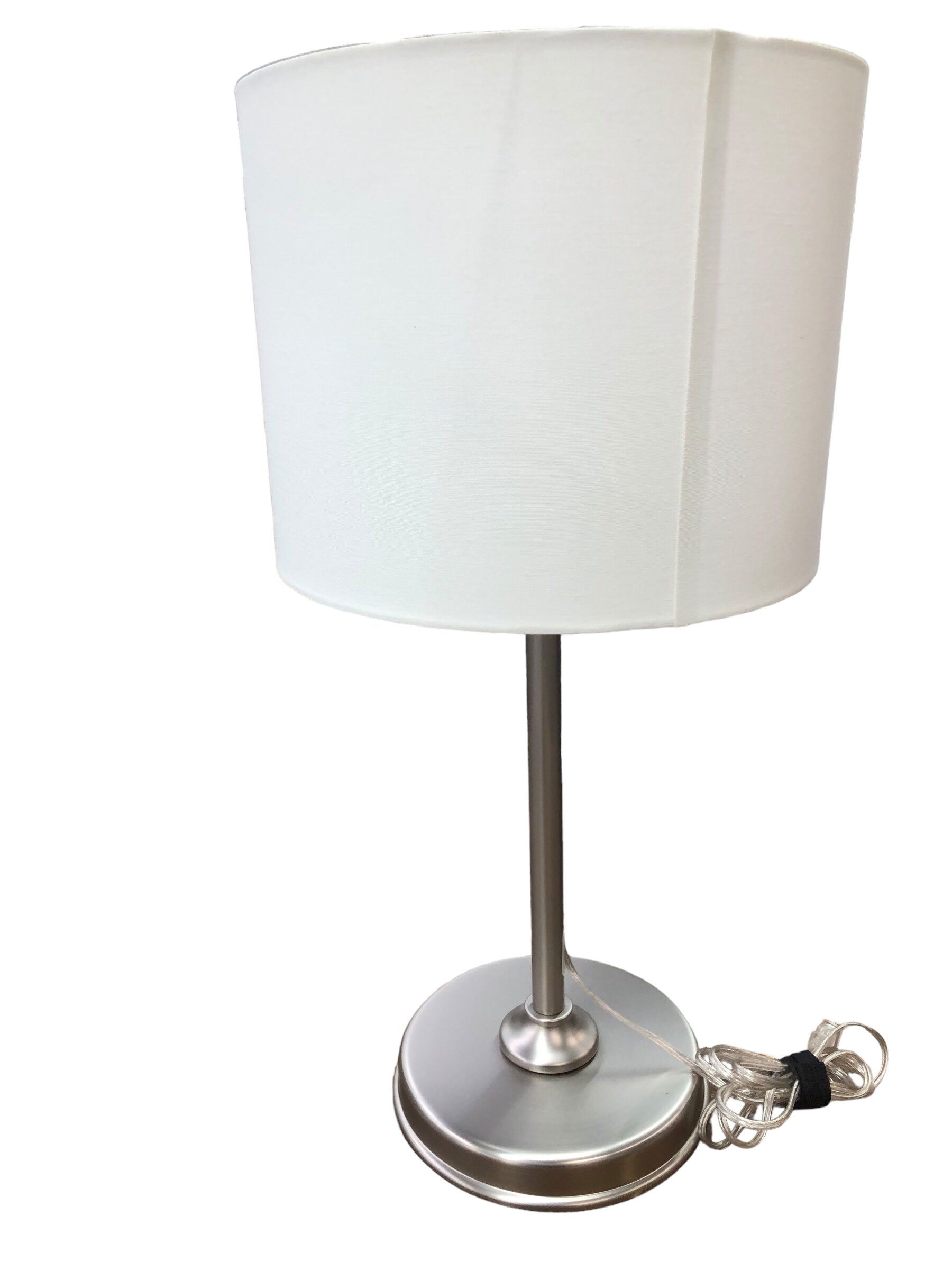 High Adjustable Silver Lamp