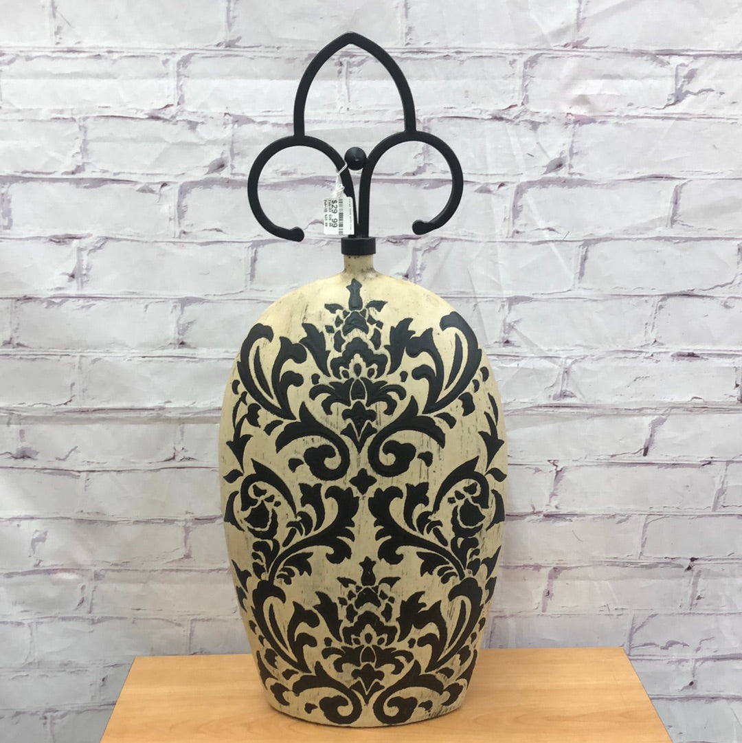 Large Vase with iron topper