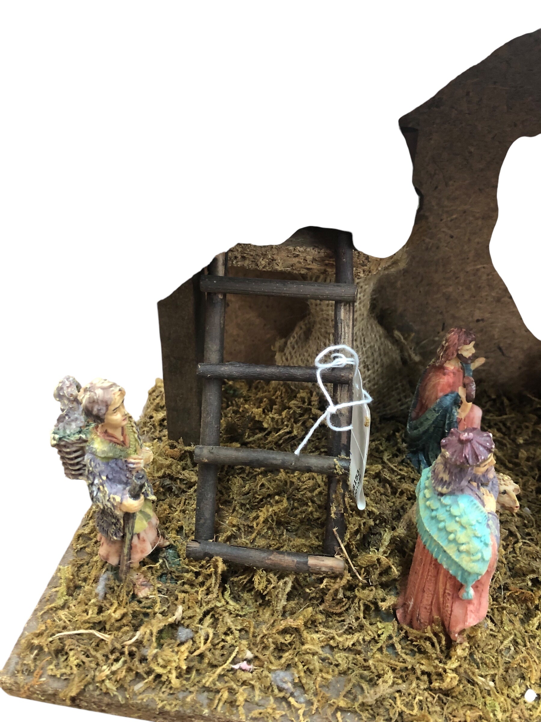 Wooden nativity set