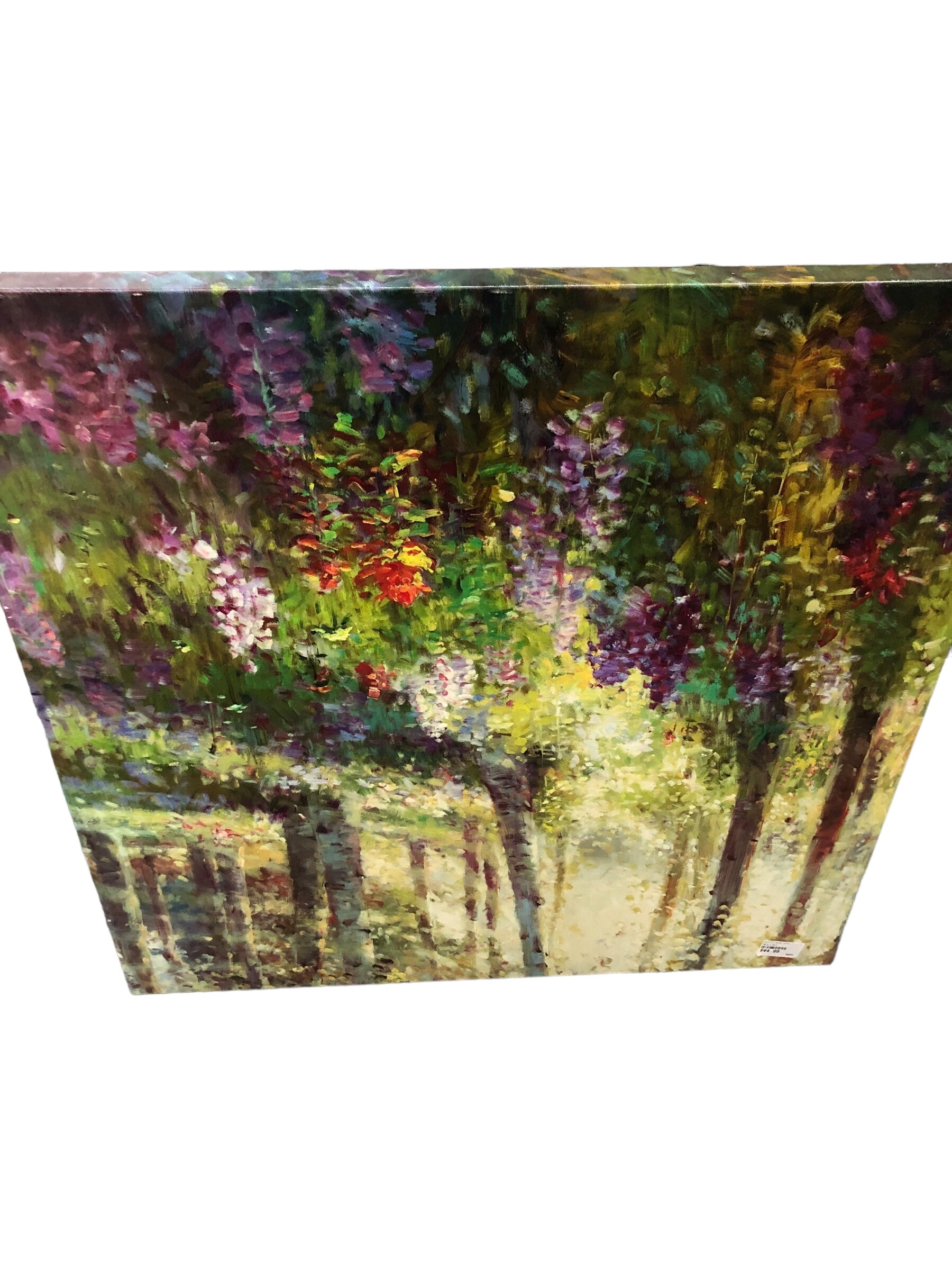 Colourful garden canvas