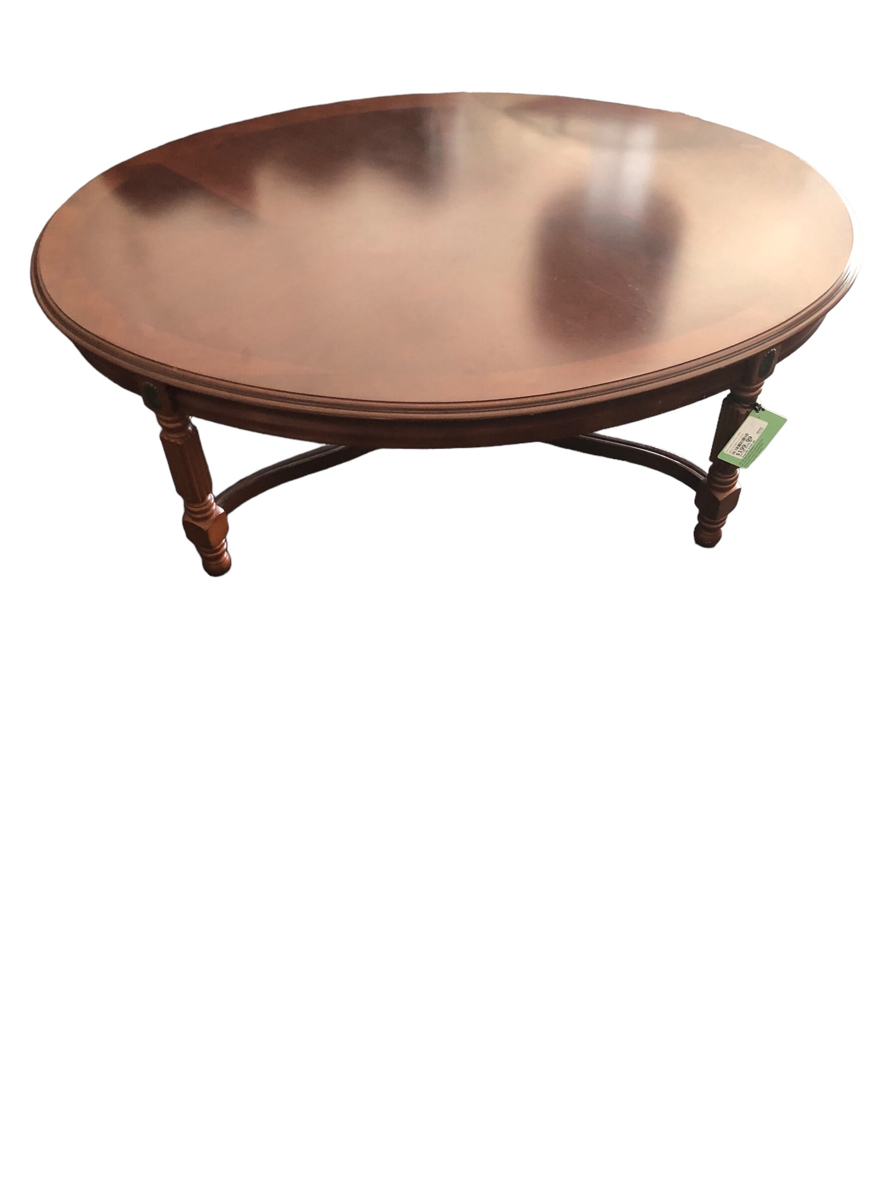 Dark wood coffee table