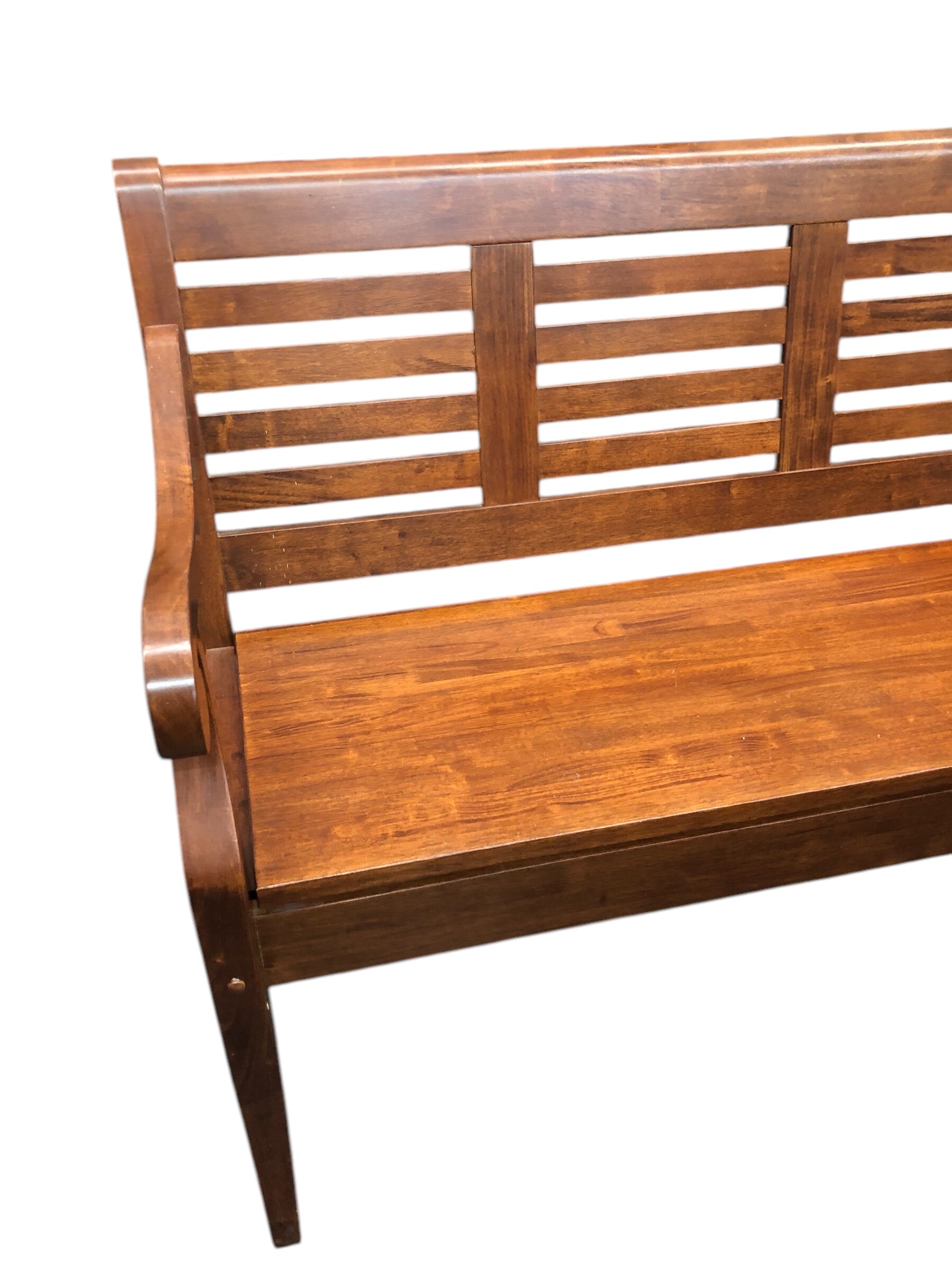 Wooden Bench with Storage