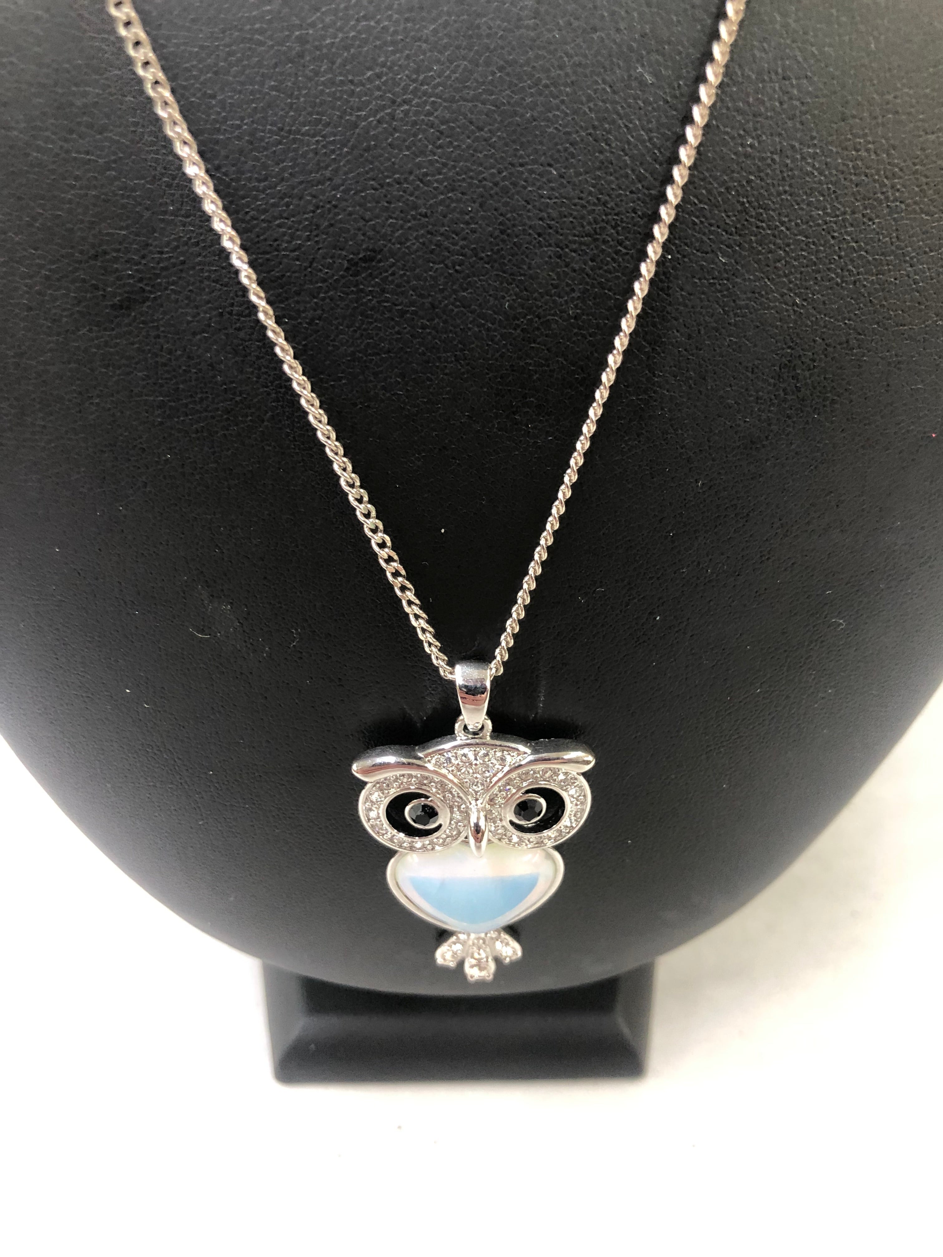Moonstone Owl necklace