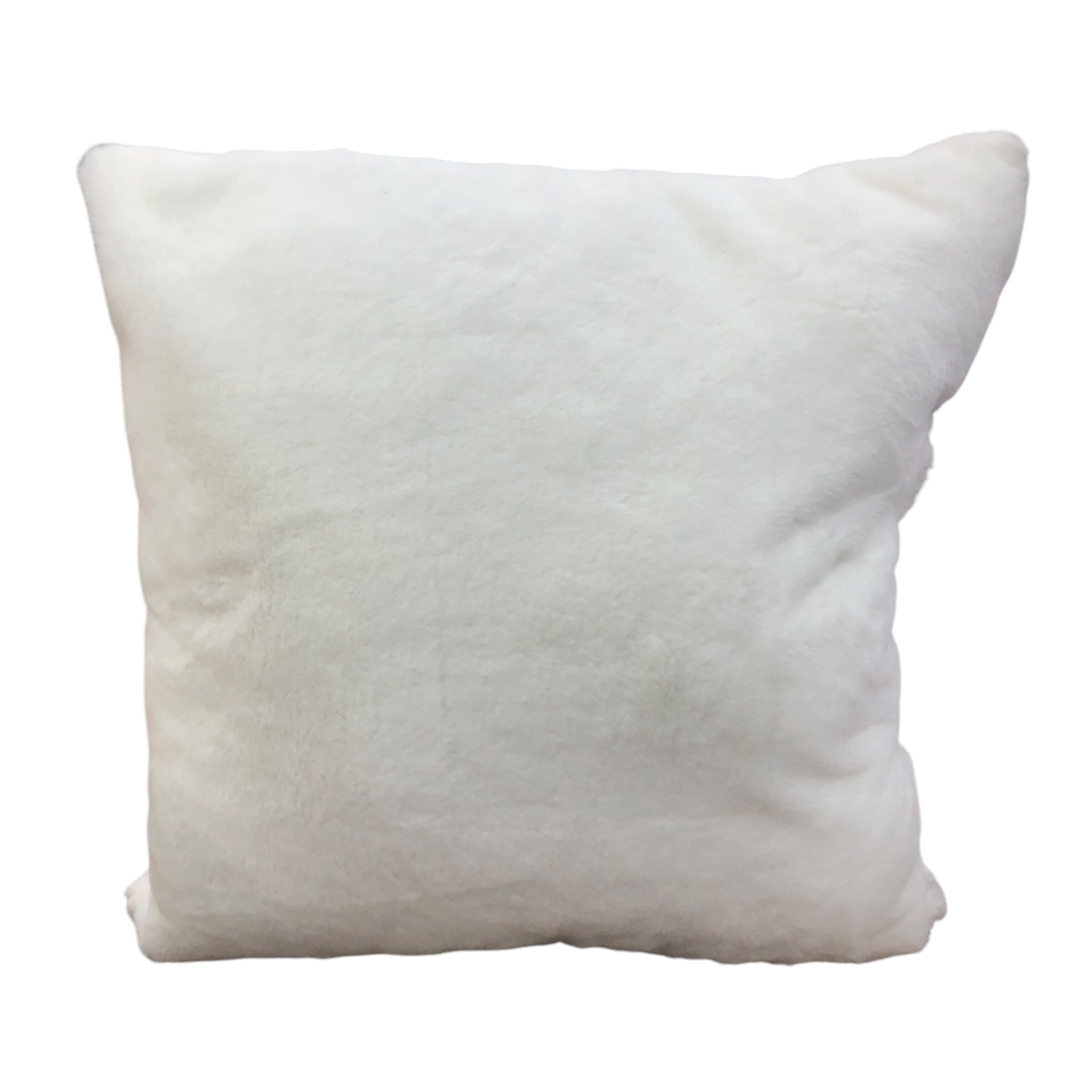 Off White Faux Fur Pillow