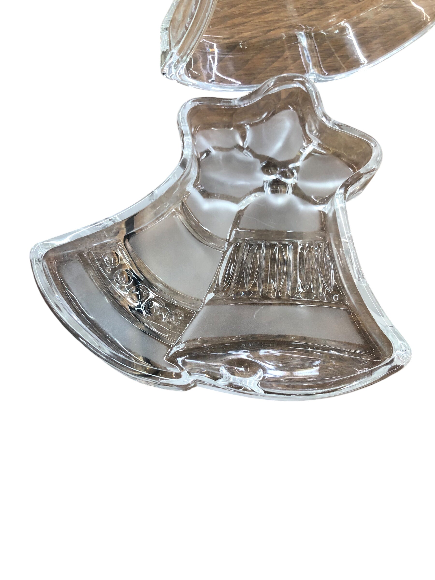 Cathedral Bells Glass Candy Dishes 2pc