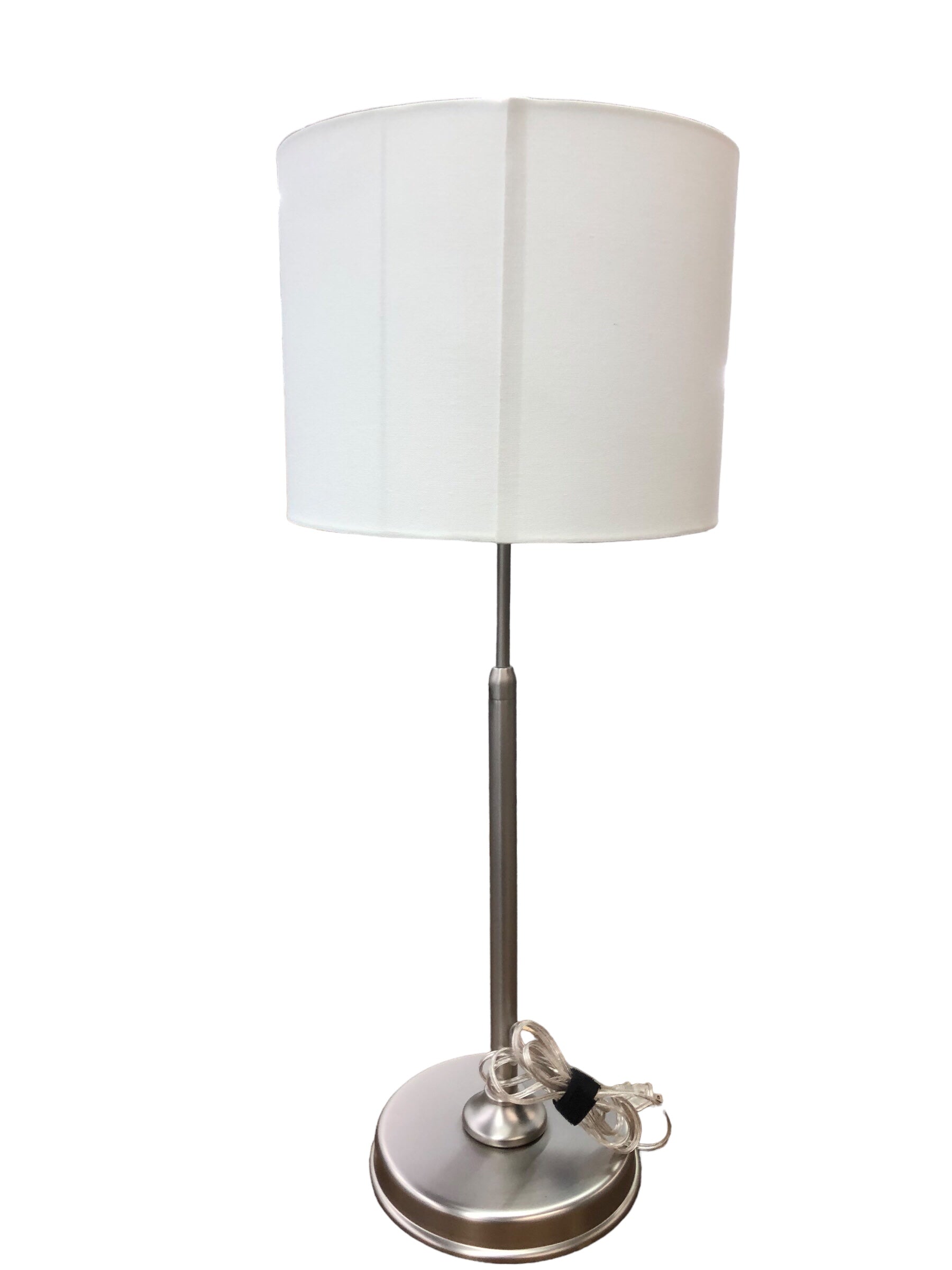 High Adjustable Silver Lamp