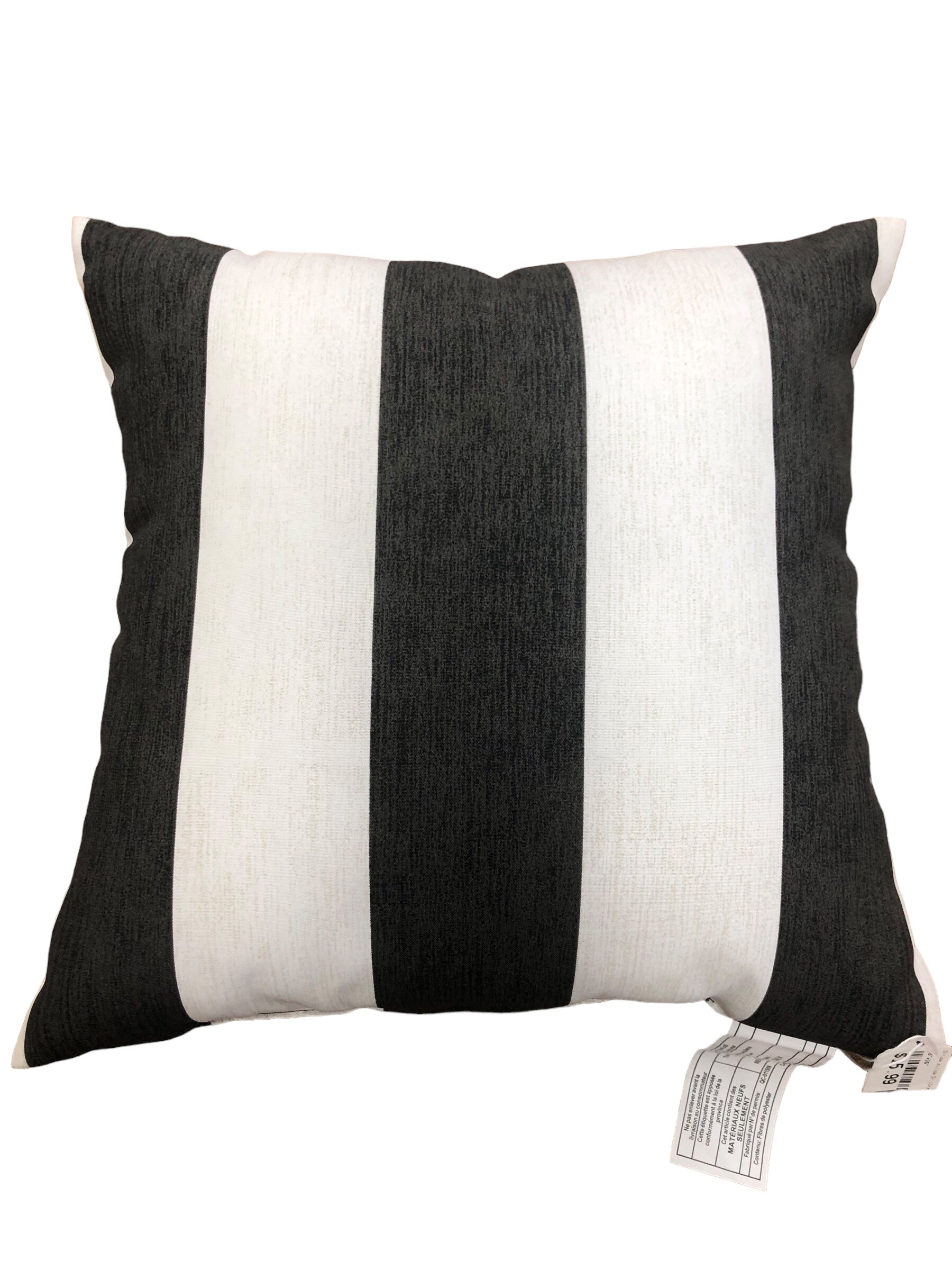 Stripe pillow Dr (Grey/Off White)